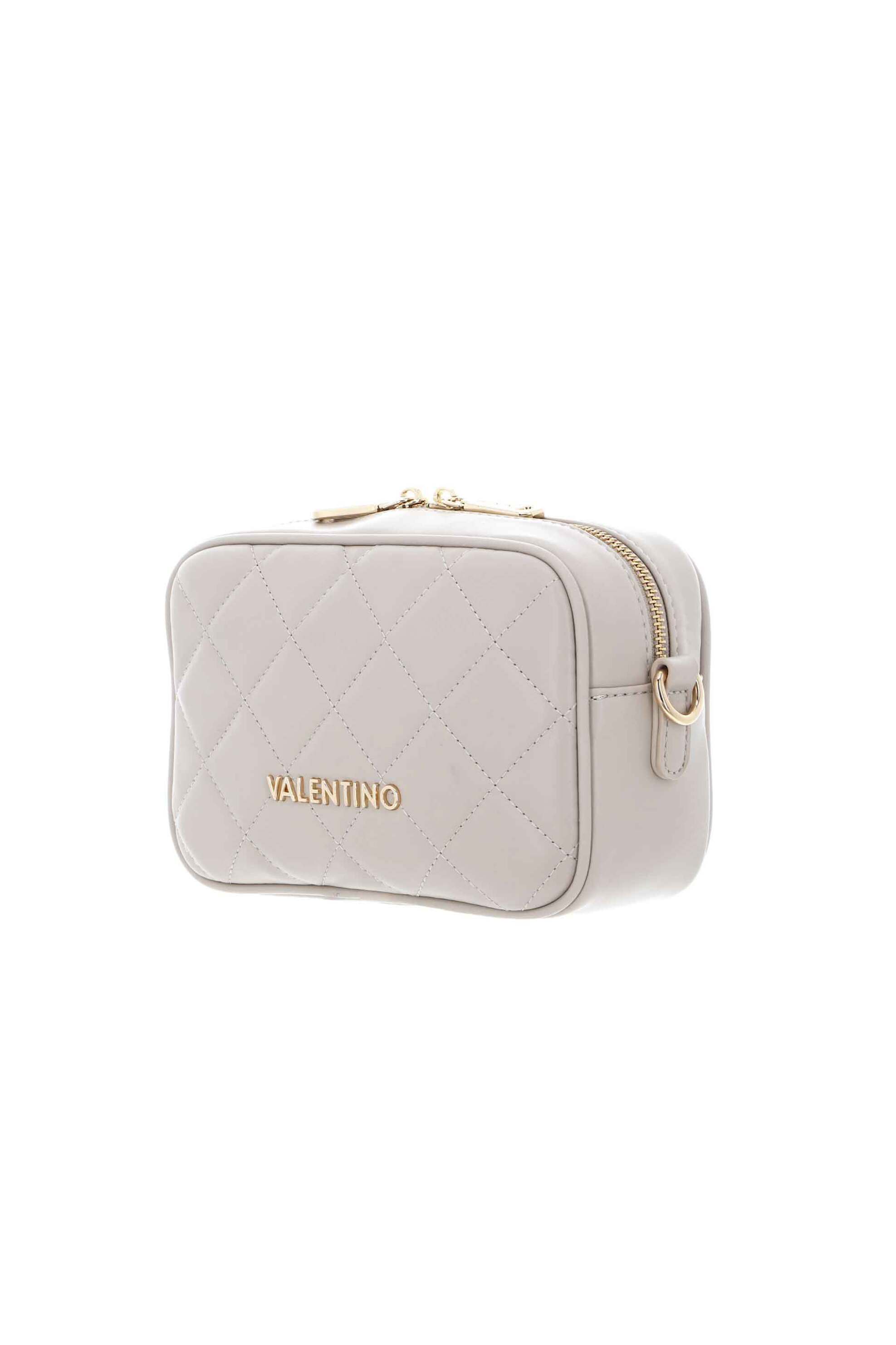 Valentino γυναικείο mini bag crossbody καπιτονέ με μεταλλικό λογότυπο "Ocarina" - 17LVBS3KK51R/OC Μπεζ φωτογραφία