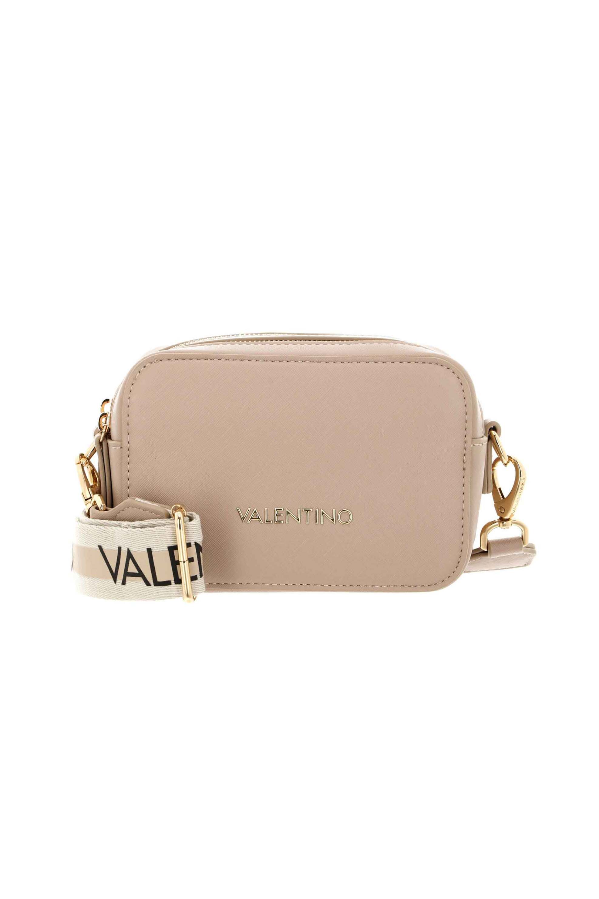 VALENTINO BY MARIO VALENTINO Valentino γυναικείο mini bag crossbody με μεταλλικό λογότυπο "Zero" - 17LVBS7B306/ZER Μπεζ