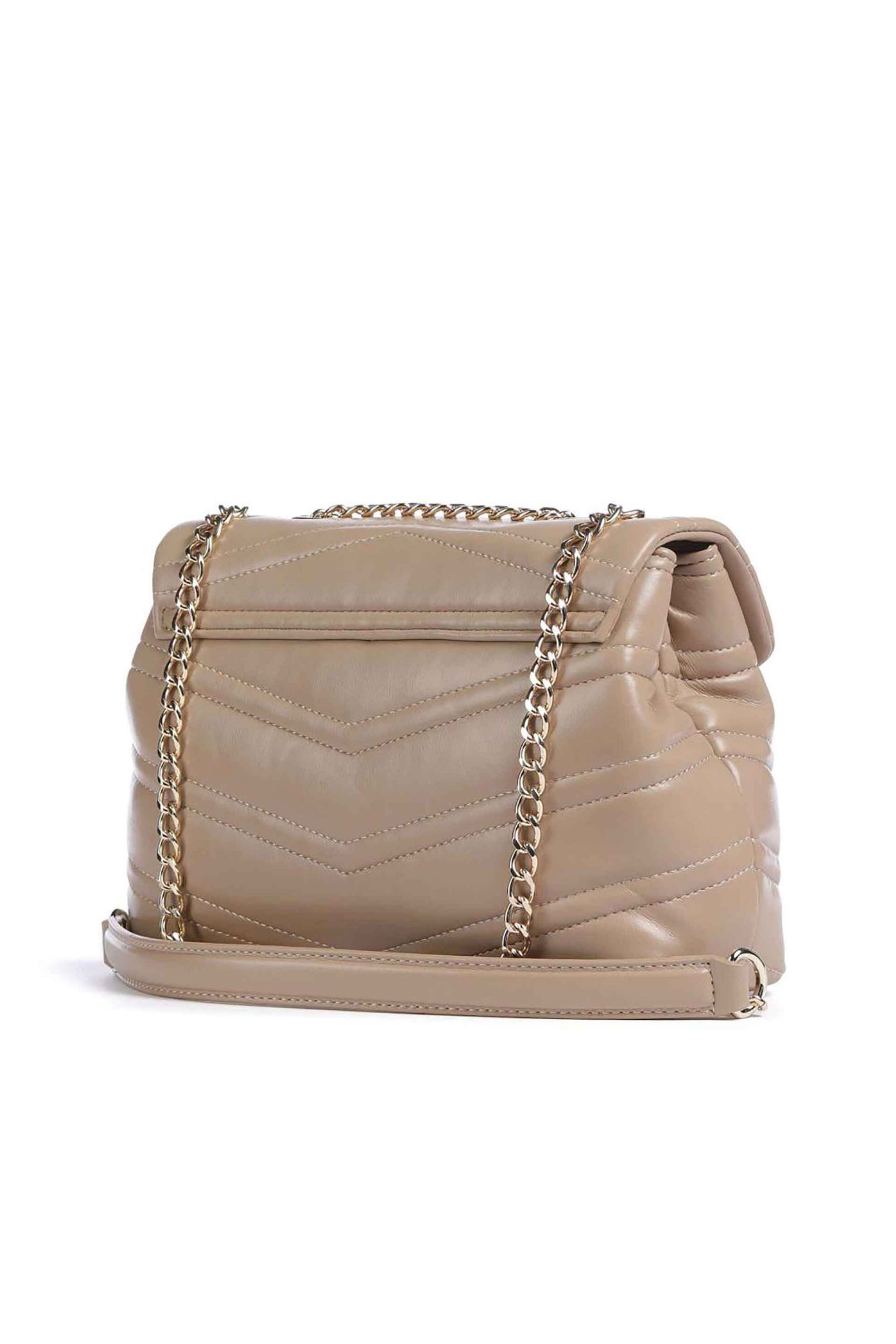 Valentino γυναικεία τσάντα ώμου με μεταλλικό monogram "Privilege" - 17LVBS8DN10/PRI Μπεζ φωτογραφία