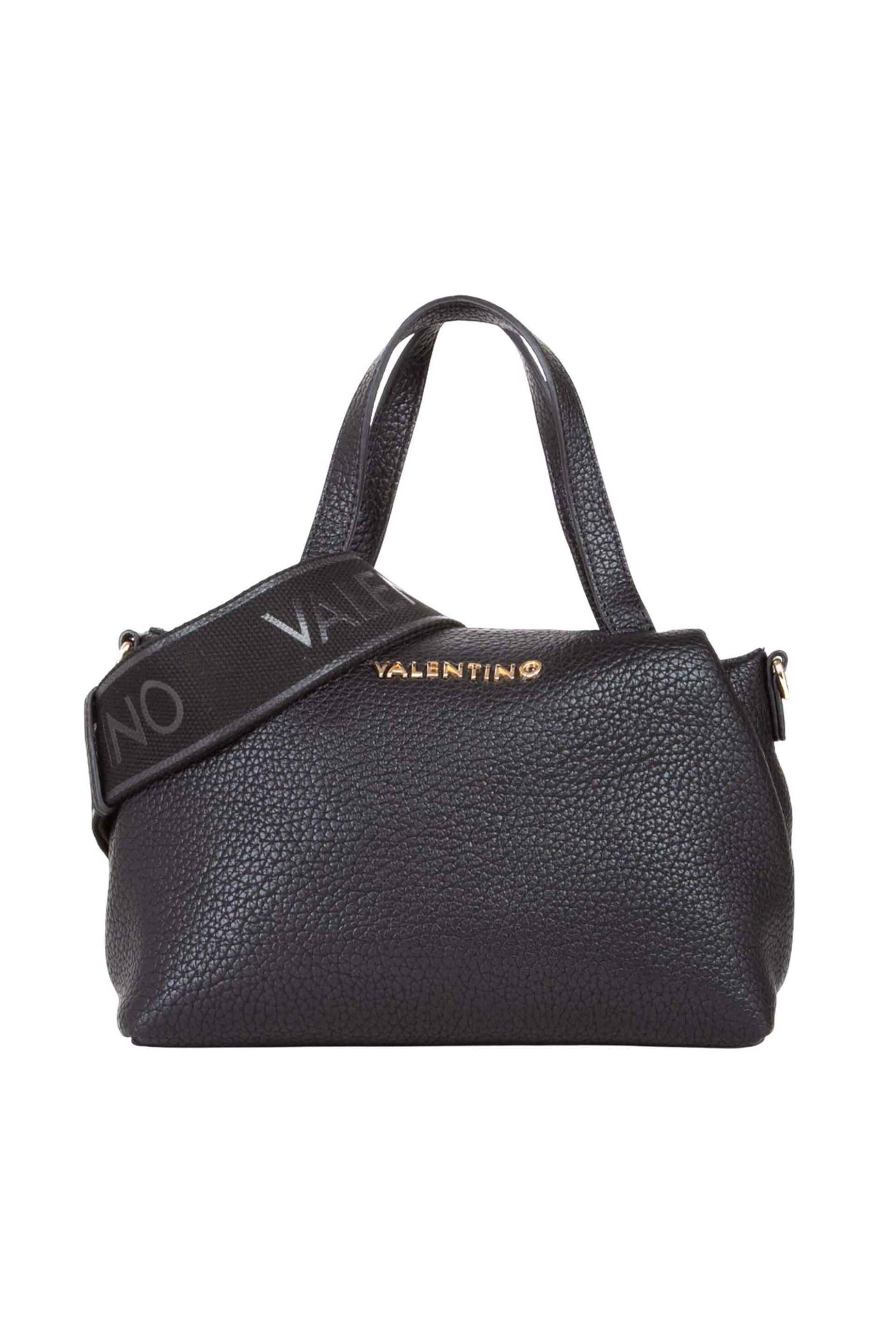 VALENTINO BY MARIO VALENTINO Valentino γυναικεία τσάντα ώμου με μεταλλικό λογότυπο "Blossom" - 17LVBS8P205/BLO Μαύρο
