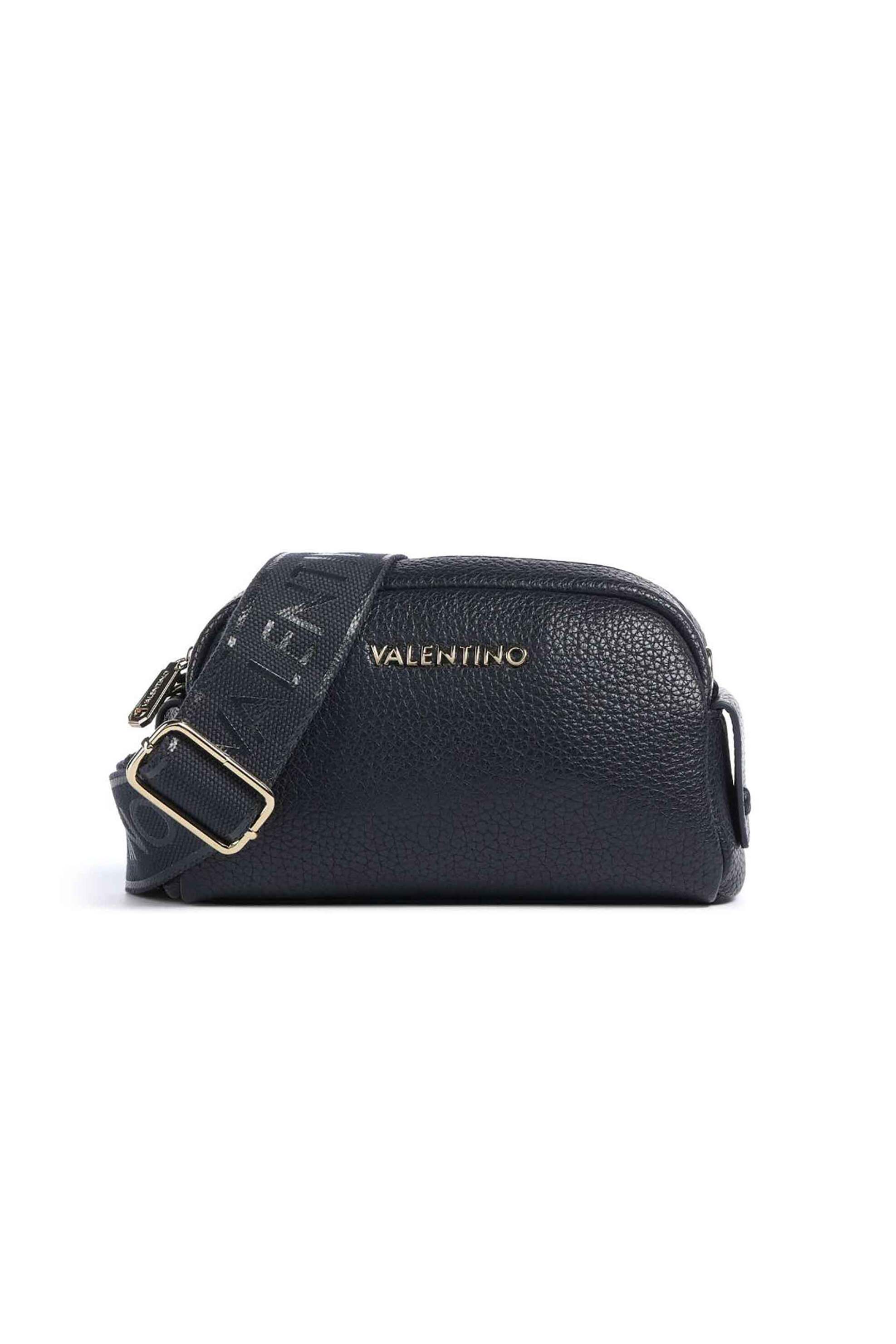 VALENTINO BY MARIO VALENTINO Valentino γυναικεία τσάντα crossbody με μεταλλικό λογότυπο "Blossom" - 17LVBS8P215/BLO Μπλε Σκούρο