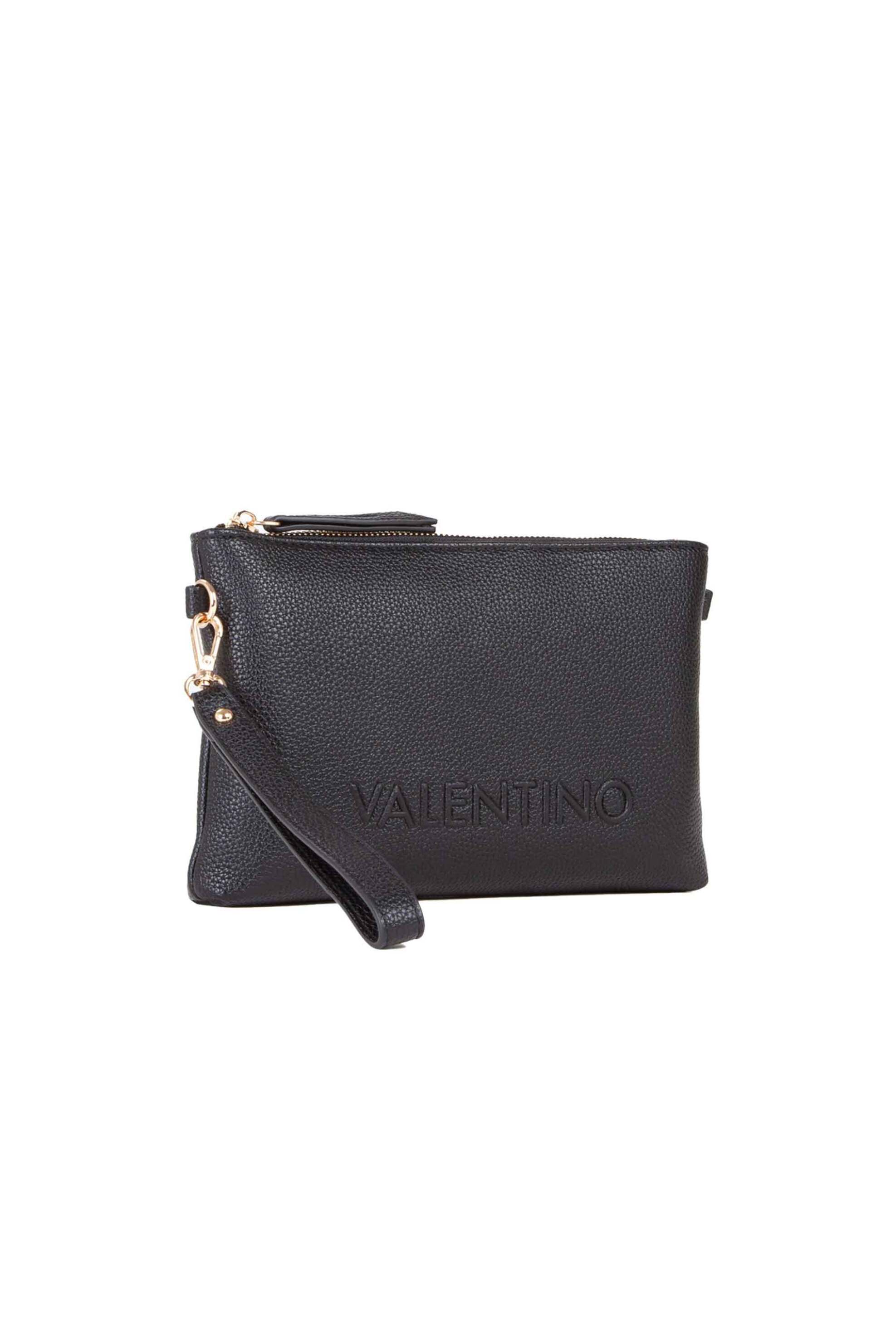 Valentino γυναικείο mini bag με ανάγλυφο λογότυπο "Rised" - 17LVBS8P918/RIS Μαύρο φωτογραφία