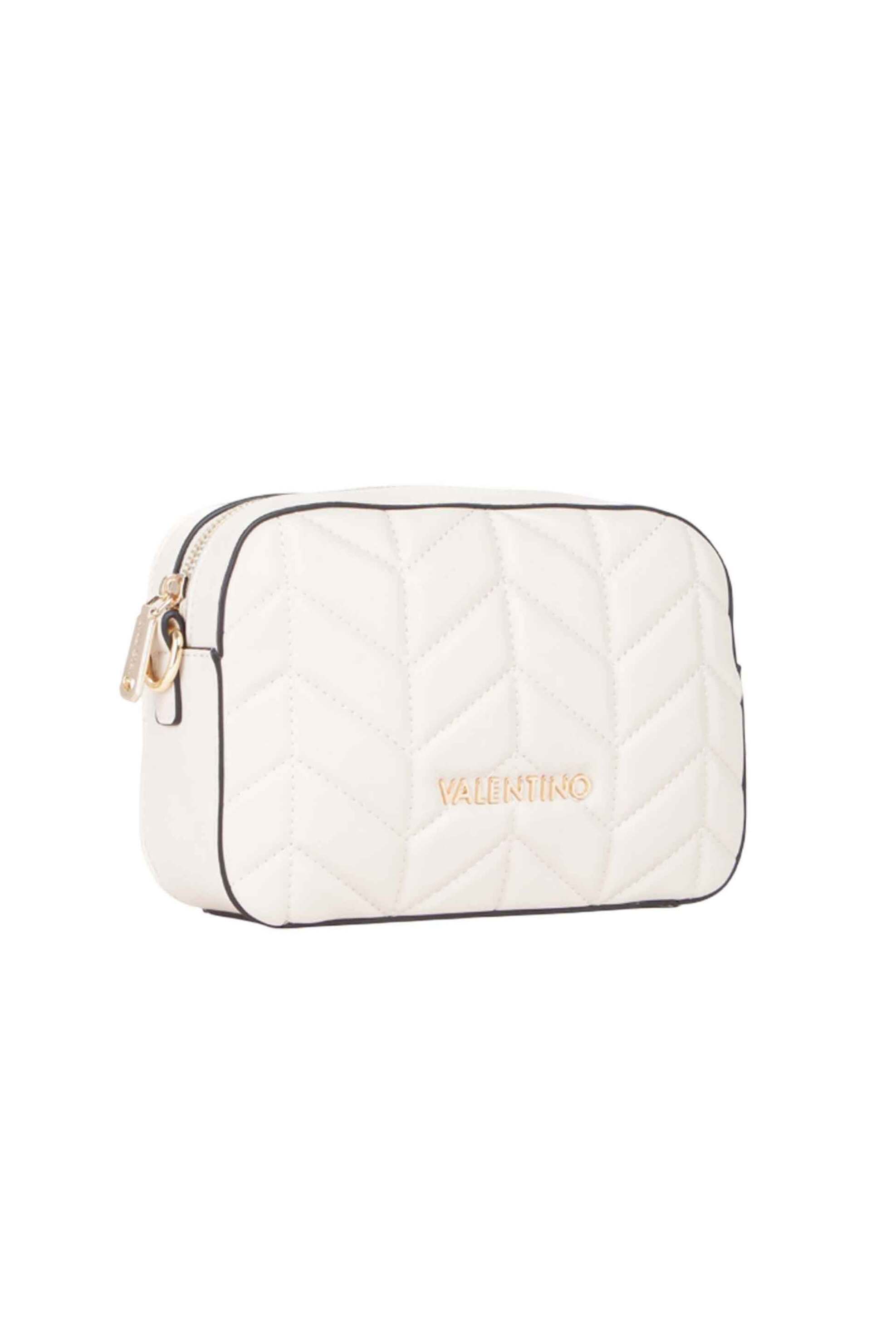 Valentino γυναικεία τσάντα crossbody καπιτονέ με μεταλλικό λογότυπο "Petal" - 17LVBS8PA15/PET Μπεζ φωτογραφία