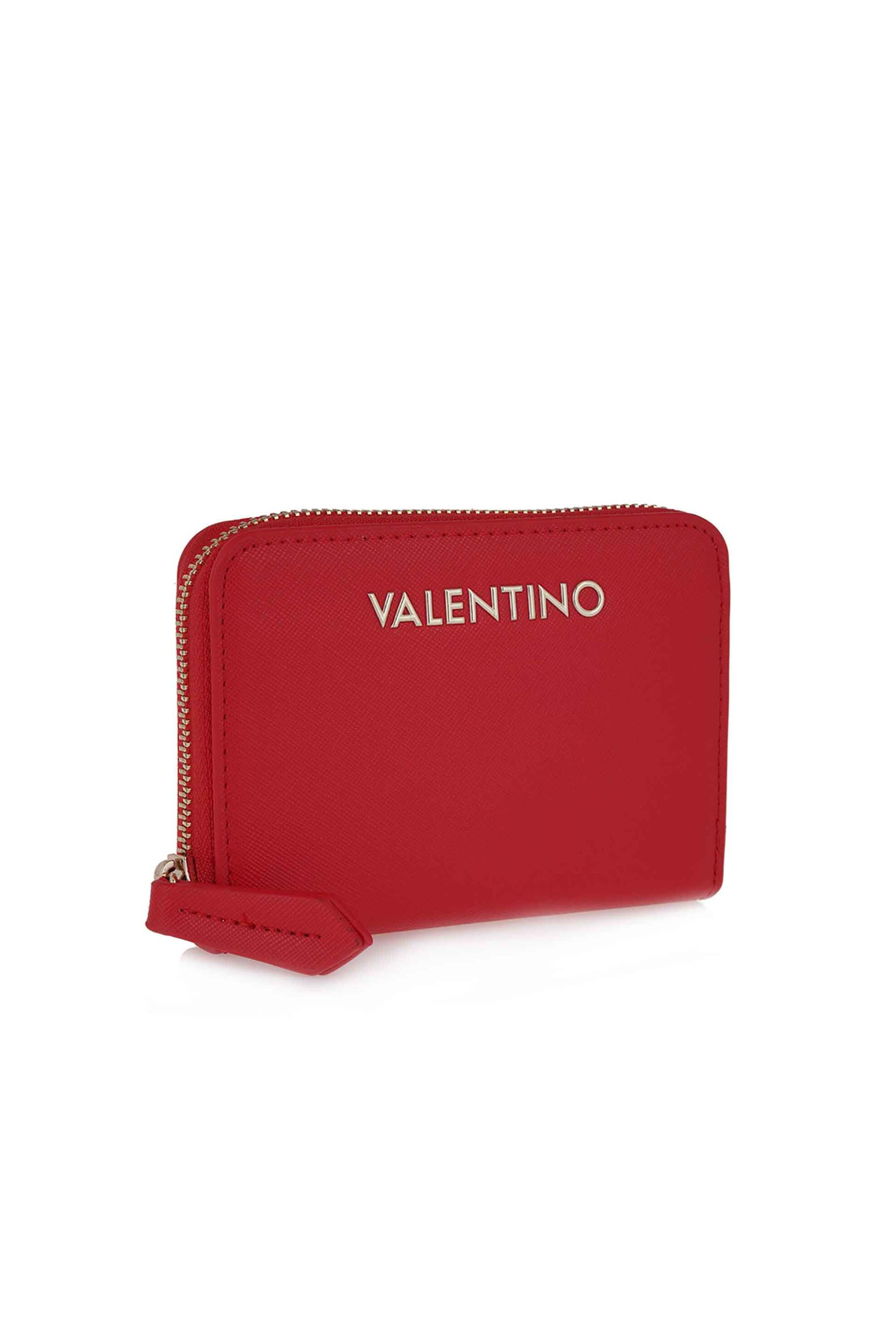 Valentino γυναικείο πορτοφόλι με μεταλλικό λογότυπο - 17LVPS7B3137/ZE Κόκκινο φωτογραφία