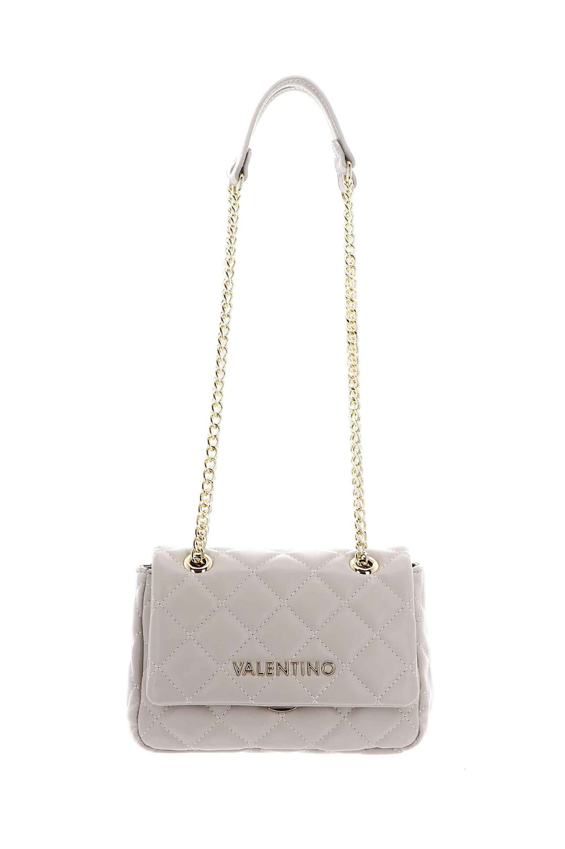 VALENTINO BY MARIO VALENTINO Valentino γυναικεία τσάντα ώμου καπιτονέ με μεταλλικό λογότυπο "Ocarina" - 17LVBS3KK05R/OC Μπεζ