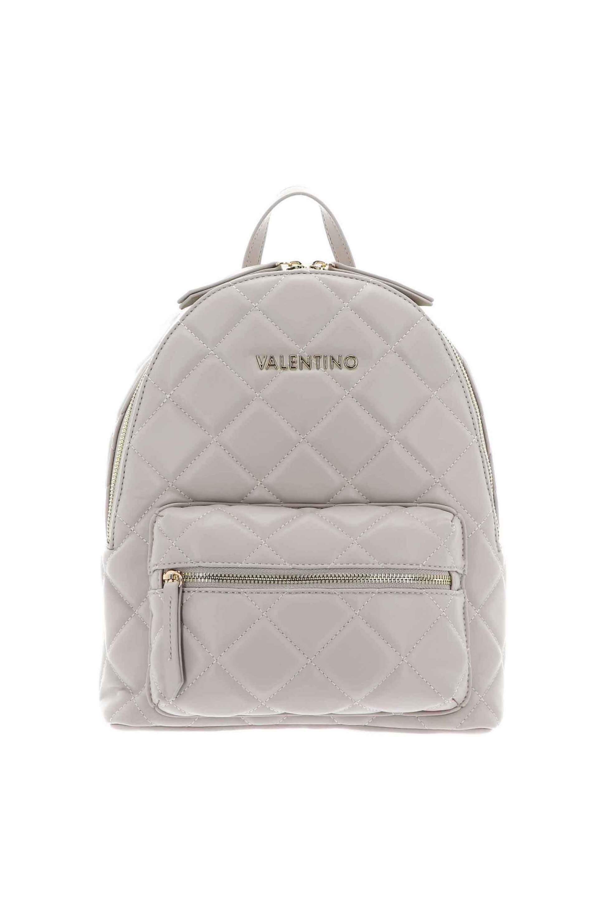 VALENTINO BY MARIO VALENTINO Valentino γυναικείο backpack καπιτονέ με μεταλλικό λογότυπο "Ocarina" - 17LVBS3KK37R/OC Μπεζ