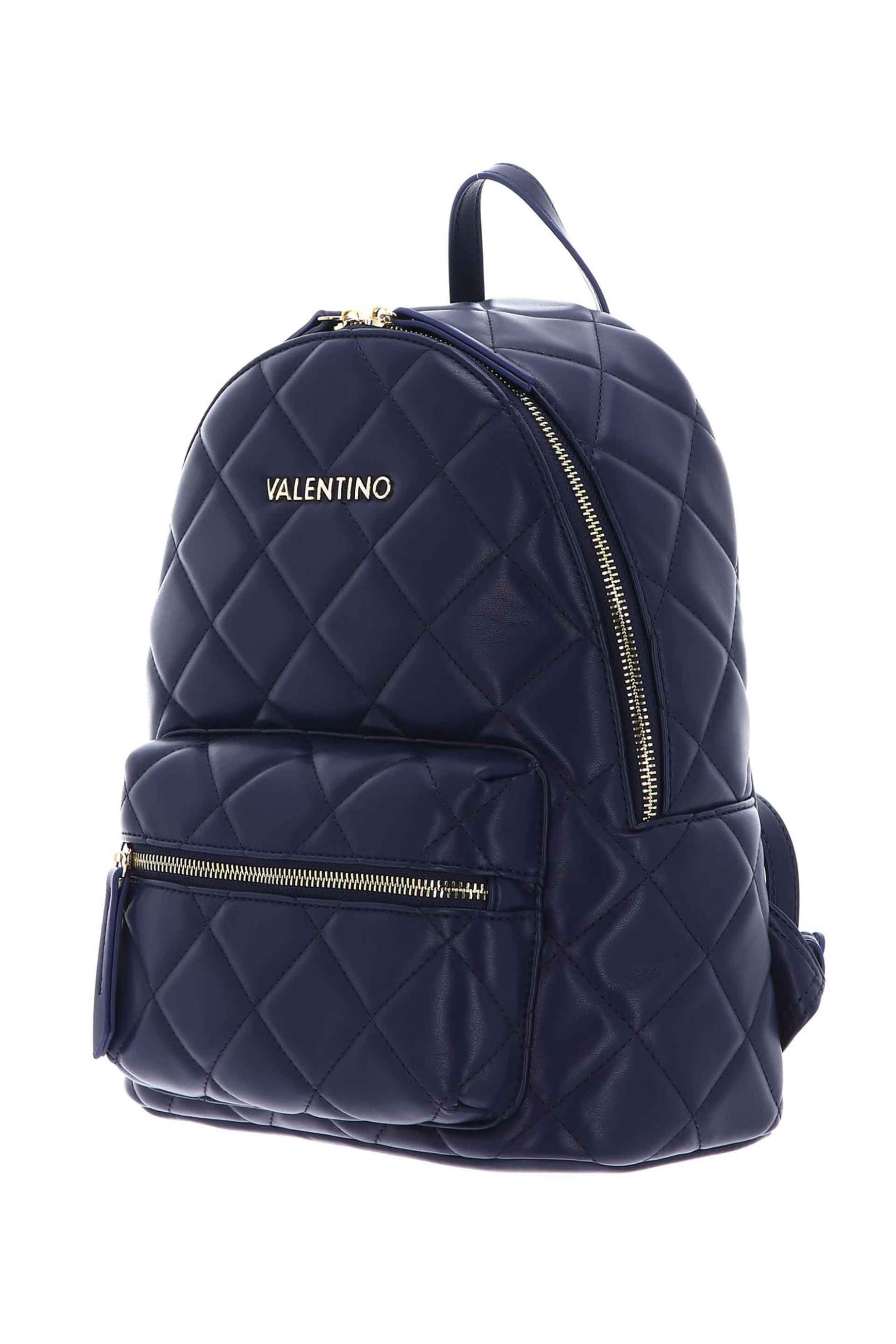 Valentino γυναικείο backpack καπιτονέ με μεταλλικό λογότυπο "Ocarina" - 17LVBS3KK37R/OC Μπλε Σκούρο φωτογραφία