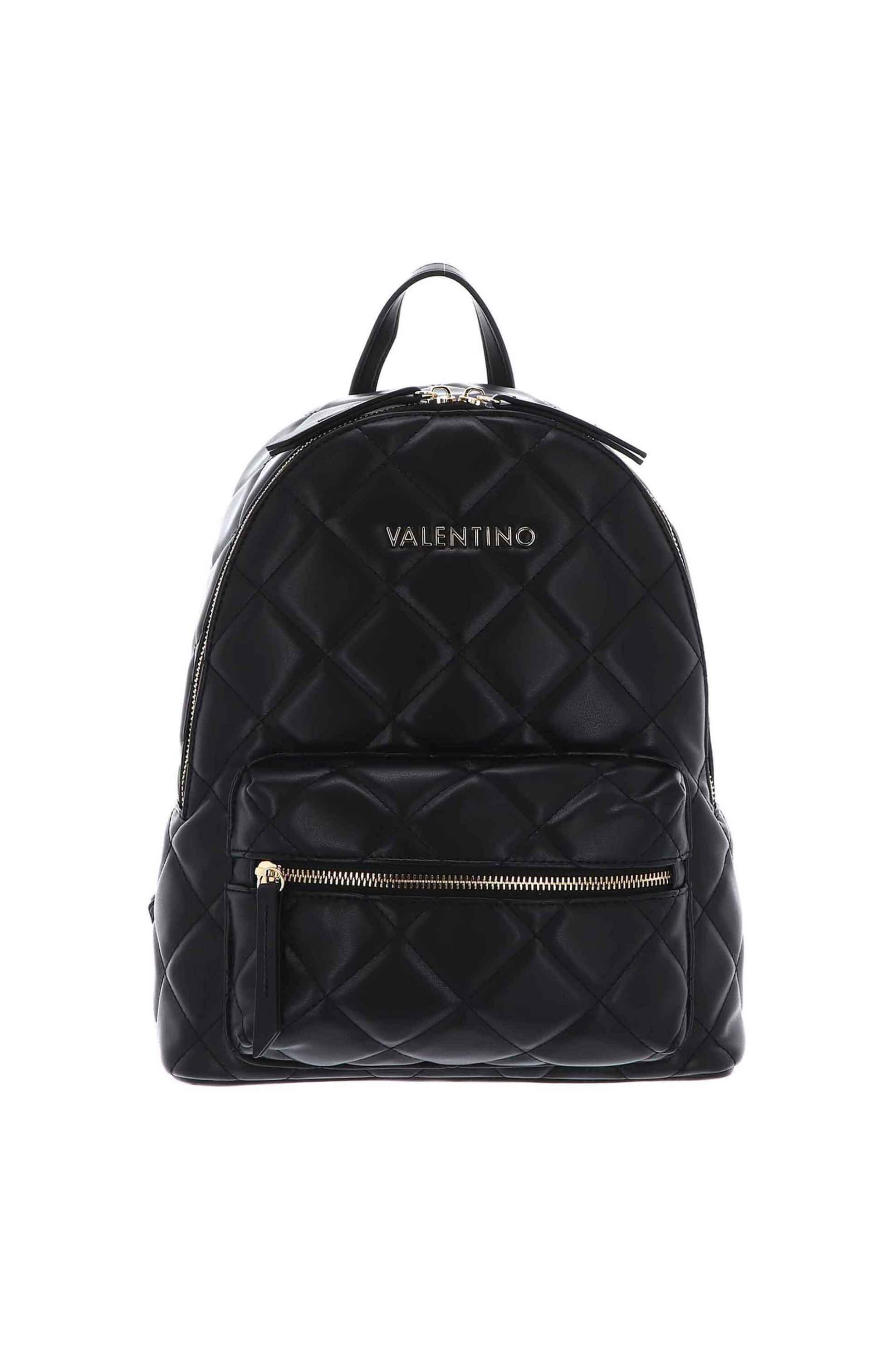 VALENTINO BY MARIO VALENTINO Valentino γυναικείο backpack καπιτονέ με μεταλλικό λογότυπο "Ocarina" - 17LVBS3KK37R/OC Μαύρο