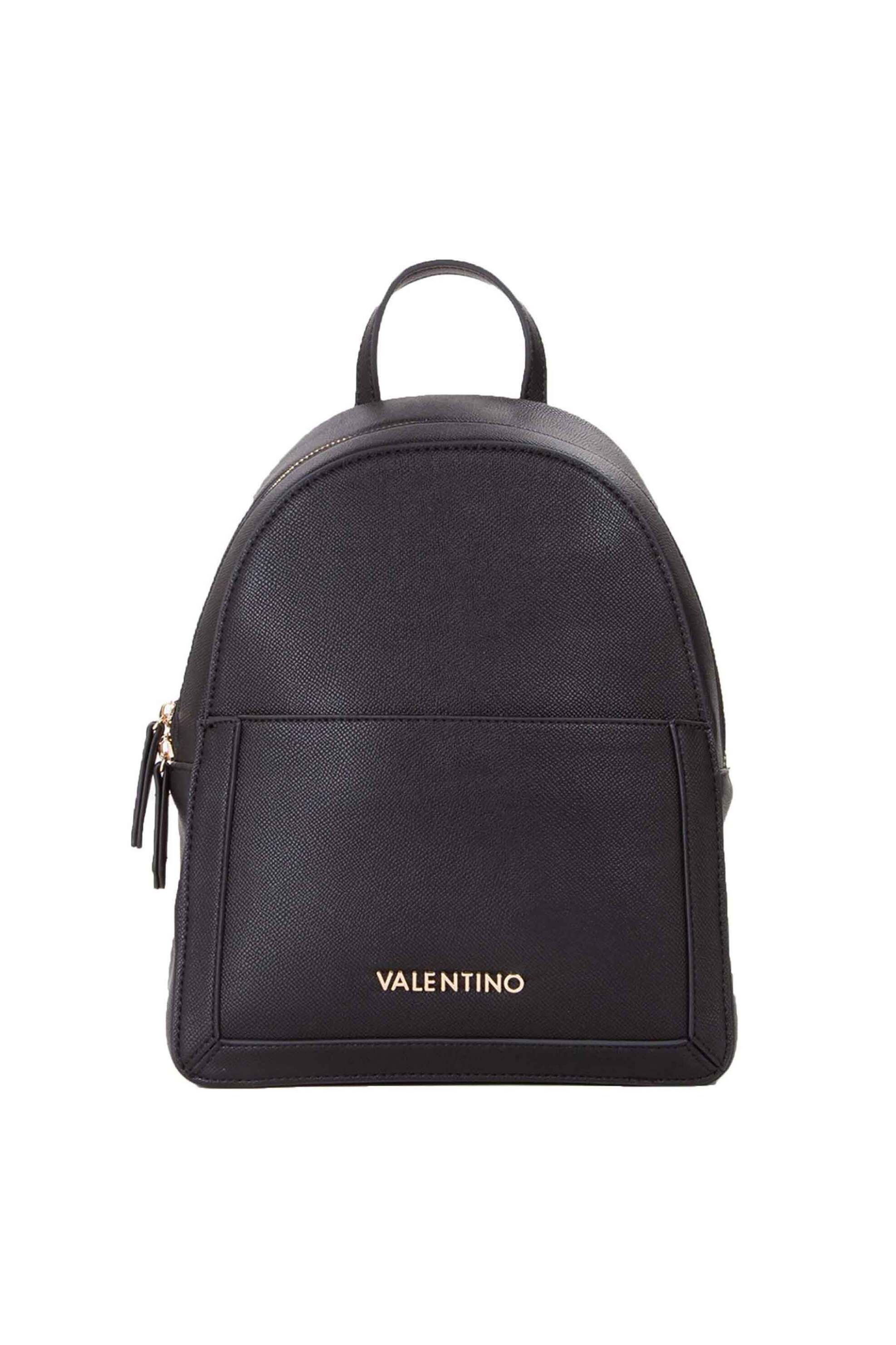 VALENTINO BY MARIO VALENTINO Valentino γυναικείο backpack με μεταλλικό λογότυπο "Ivy" - 17LVBS8NR20/IVY Μαύρο