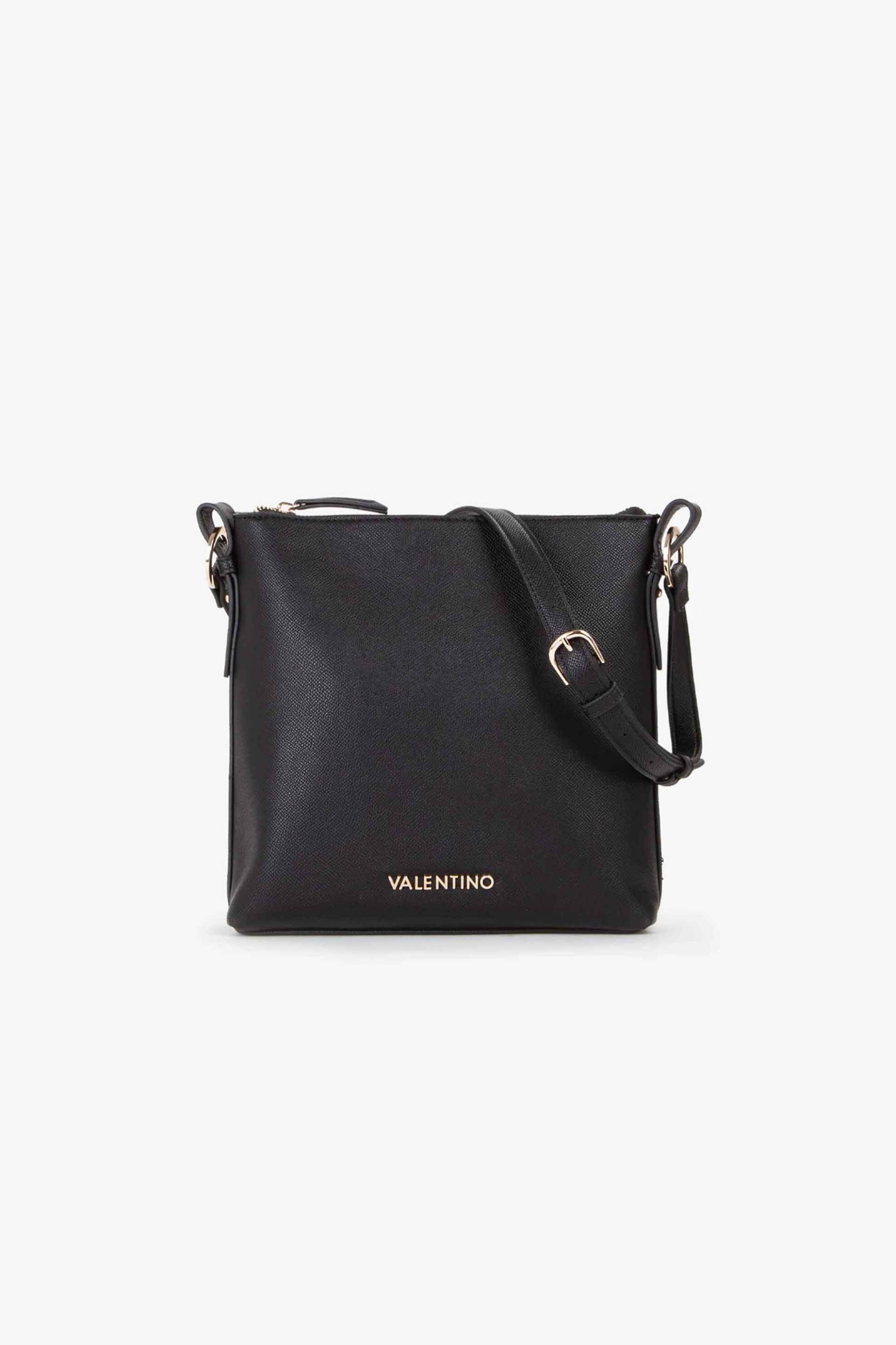 VALENTINO BY MARIO VALENTINO Valentino γυναικεία τσάντα ώμου/crossbody με μεταλλικό λογότυπο "Ivy" - 17LVBS8NR40/IVY Μαύρο