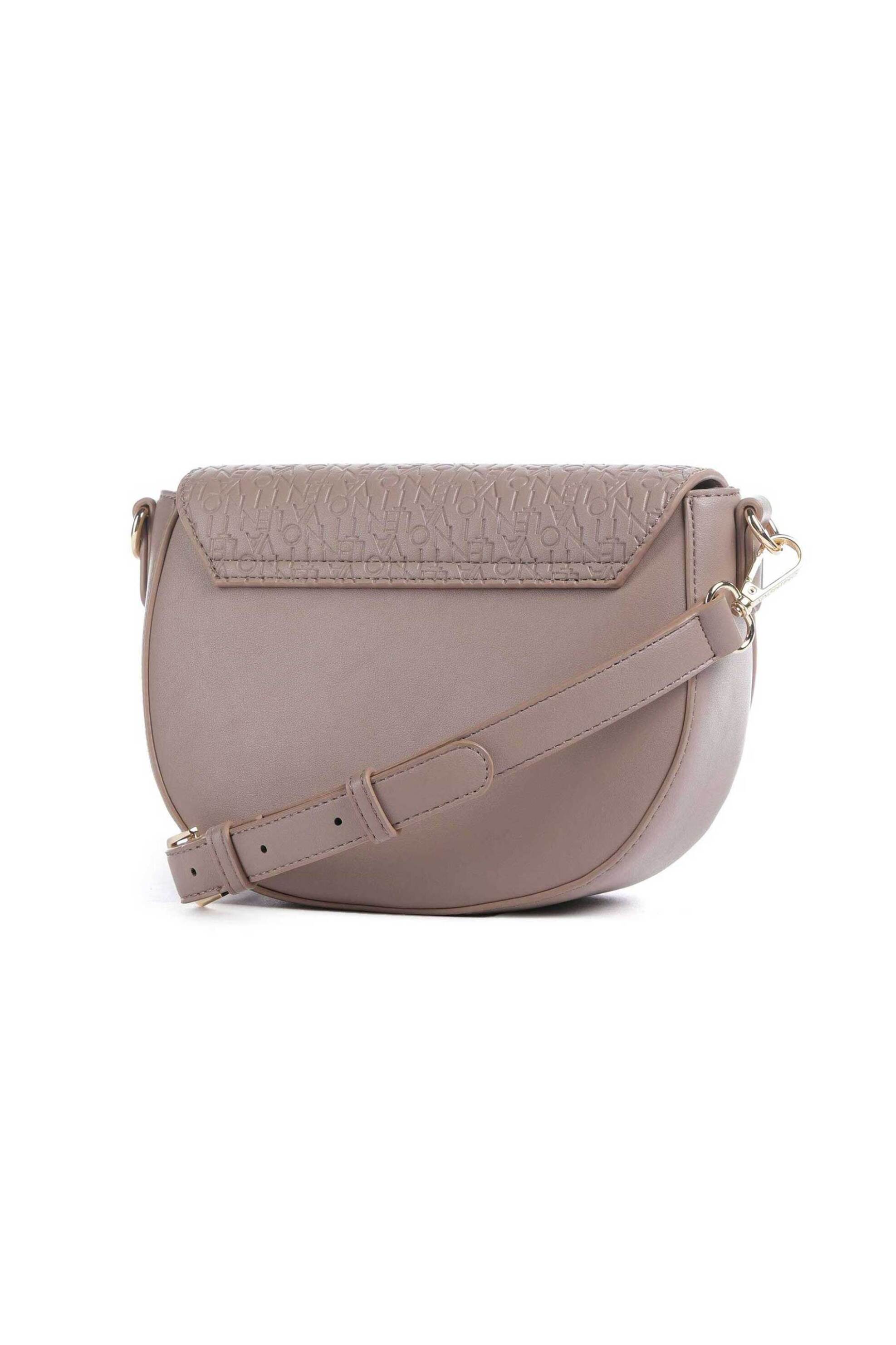 Valentino γυναικεία τσάντα crossbody με ανάγλυφο λογότυπο "Falak Re" - 45LVBS9C710/FAL Taupe φωτογραφία