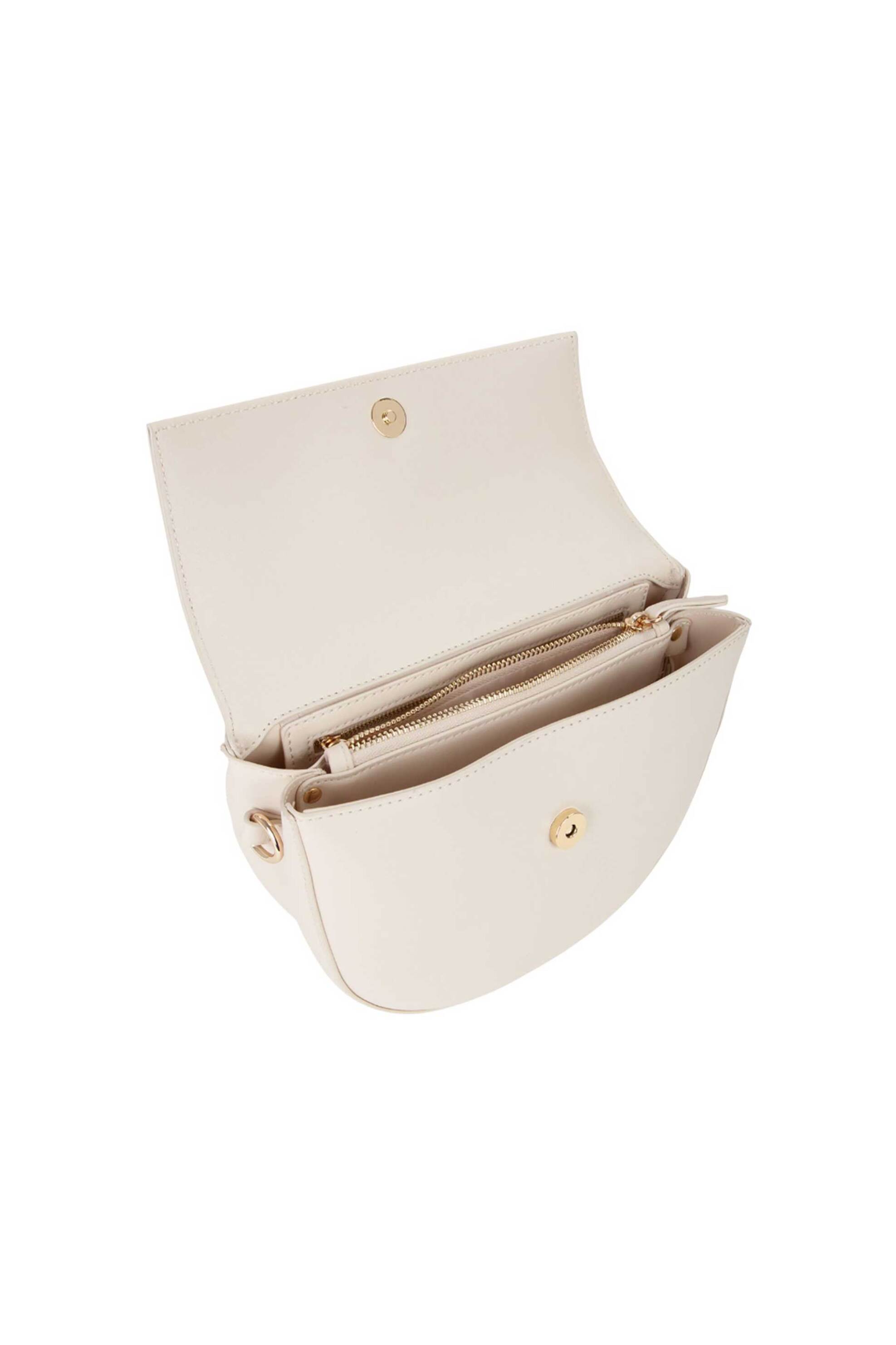 Valentino γυναικεία τσάντα ώμου/crossbody με μεταλλικό λογότυπο "Bigs" - 73LVBS3XJ02/BIG Εκρού φωτογραφία