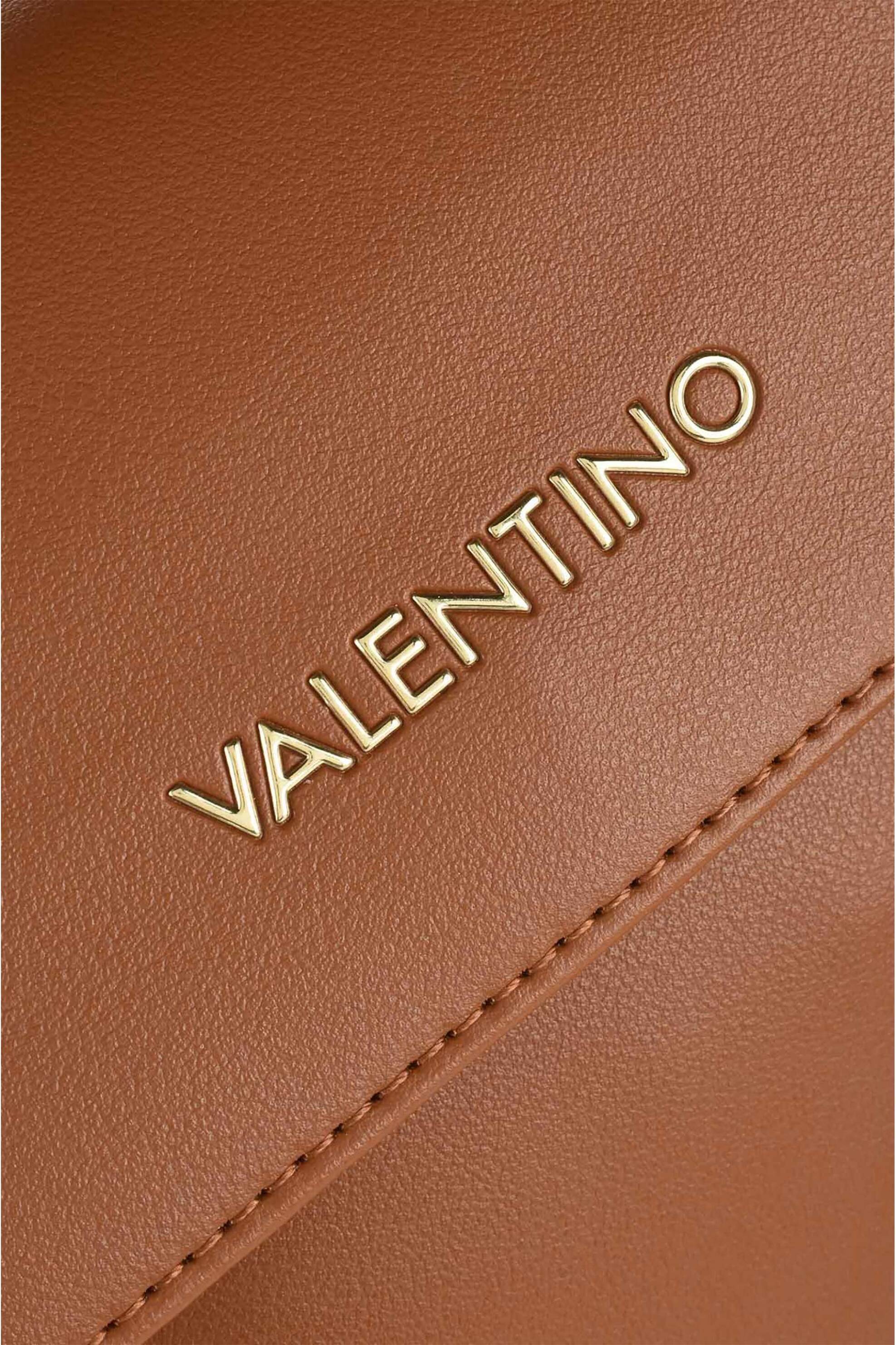 Valentino γυναικεία τσάντα ώμου/crossbody με μεταλλικό λογότυπο "Bigs" - 73LVBS3XJ02/BIG Καφέ φωτογραφία