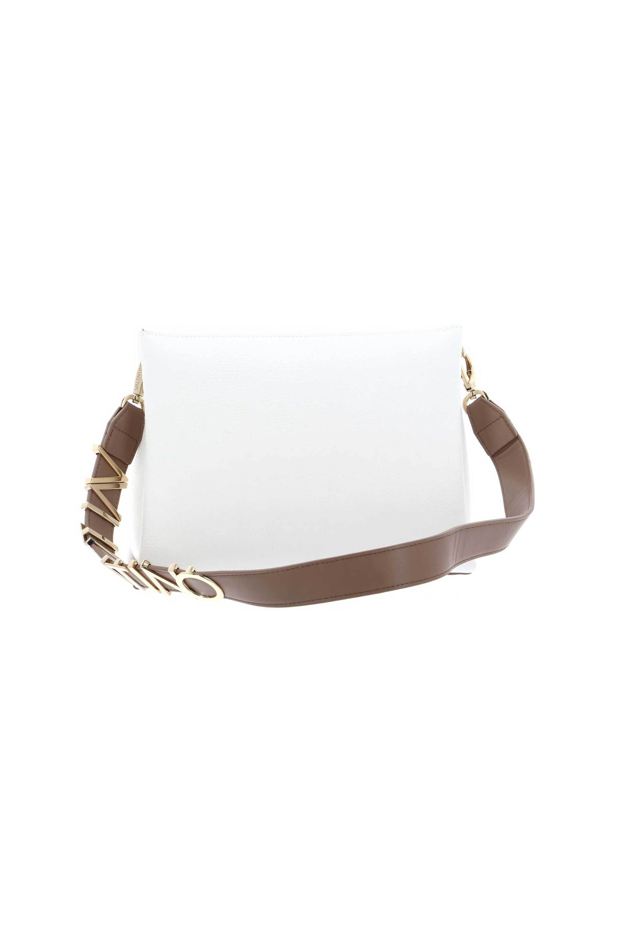 Valentino γυναικεία τσάντα ώμου/crossbody με μεταλλικό λογότυπο "Alexia" - 73LVBS5A803/ALE Λευκό φωτογραφία