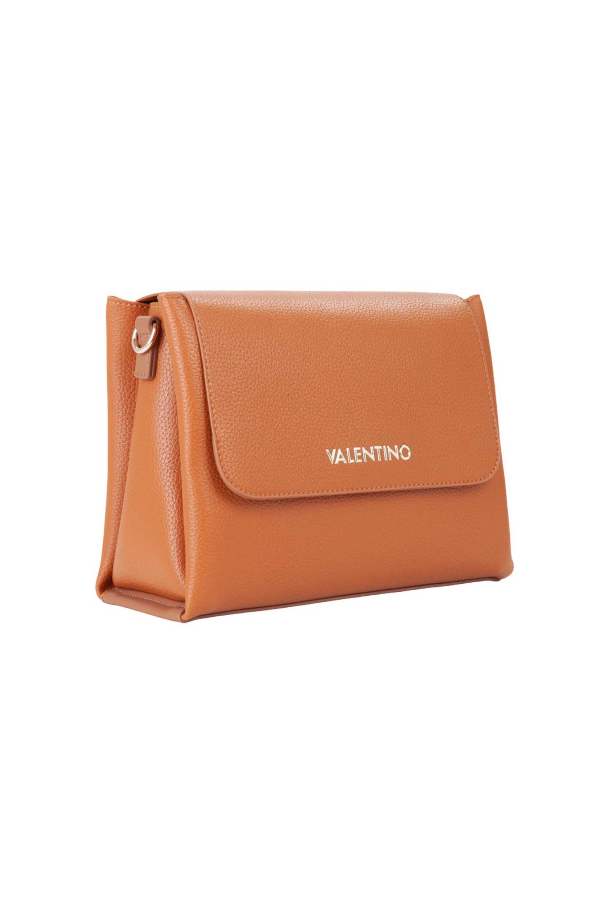 VALENTINO BY MARIO VALENTINO Valentino γυναικεία τσάντα ώμου/crossbody με μεταλλικό λογότυπο "Alexia" - 73LVBS5A803/ALE Καφέ - 2