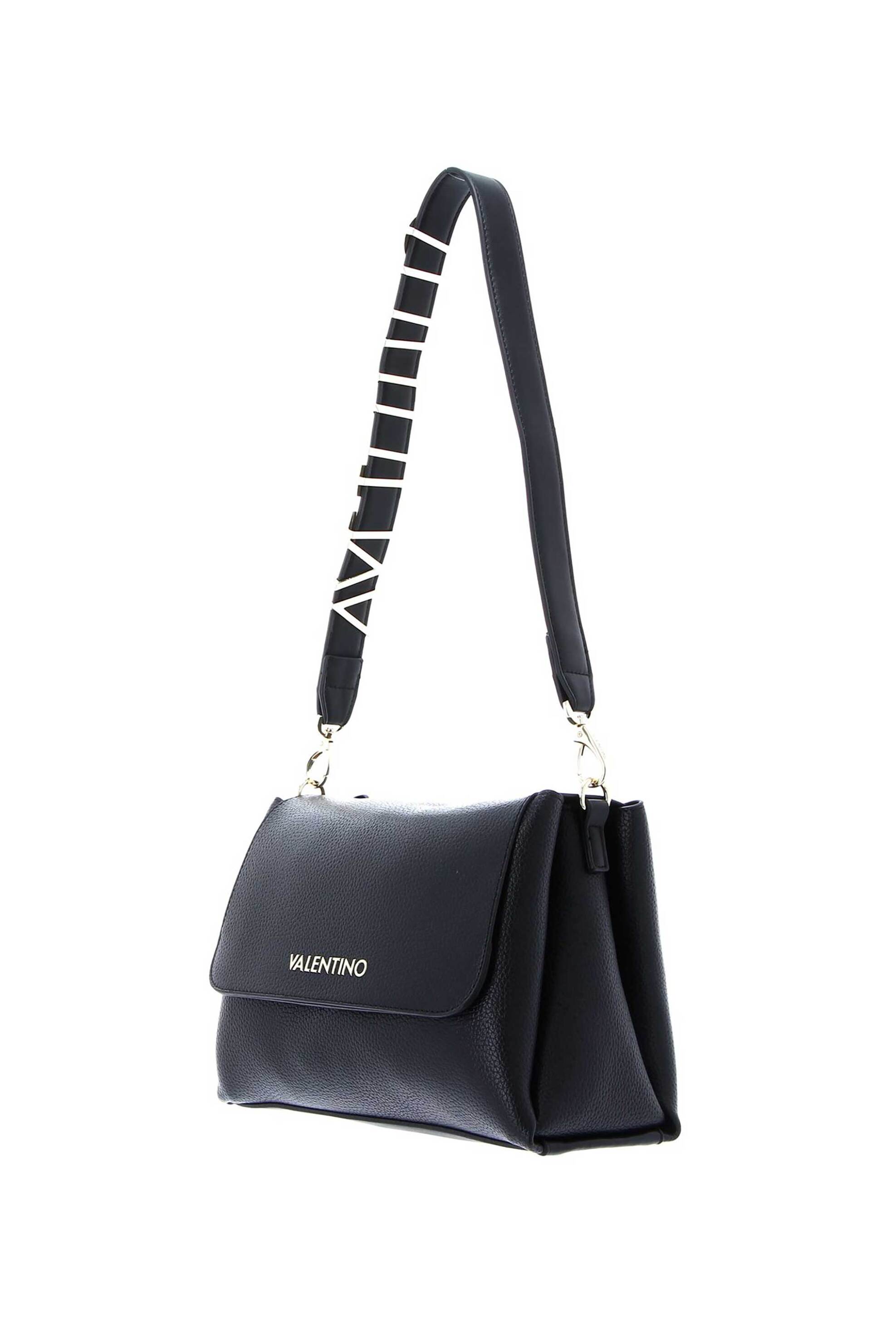 Valentino γυναικεία τσάντα ώμου/crossbody με μεταλλικό λογότυπο 
