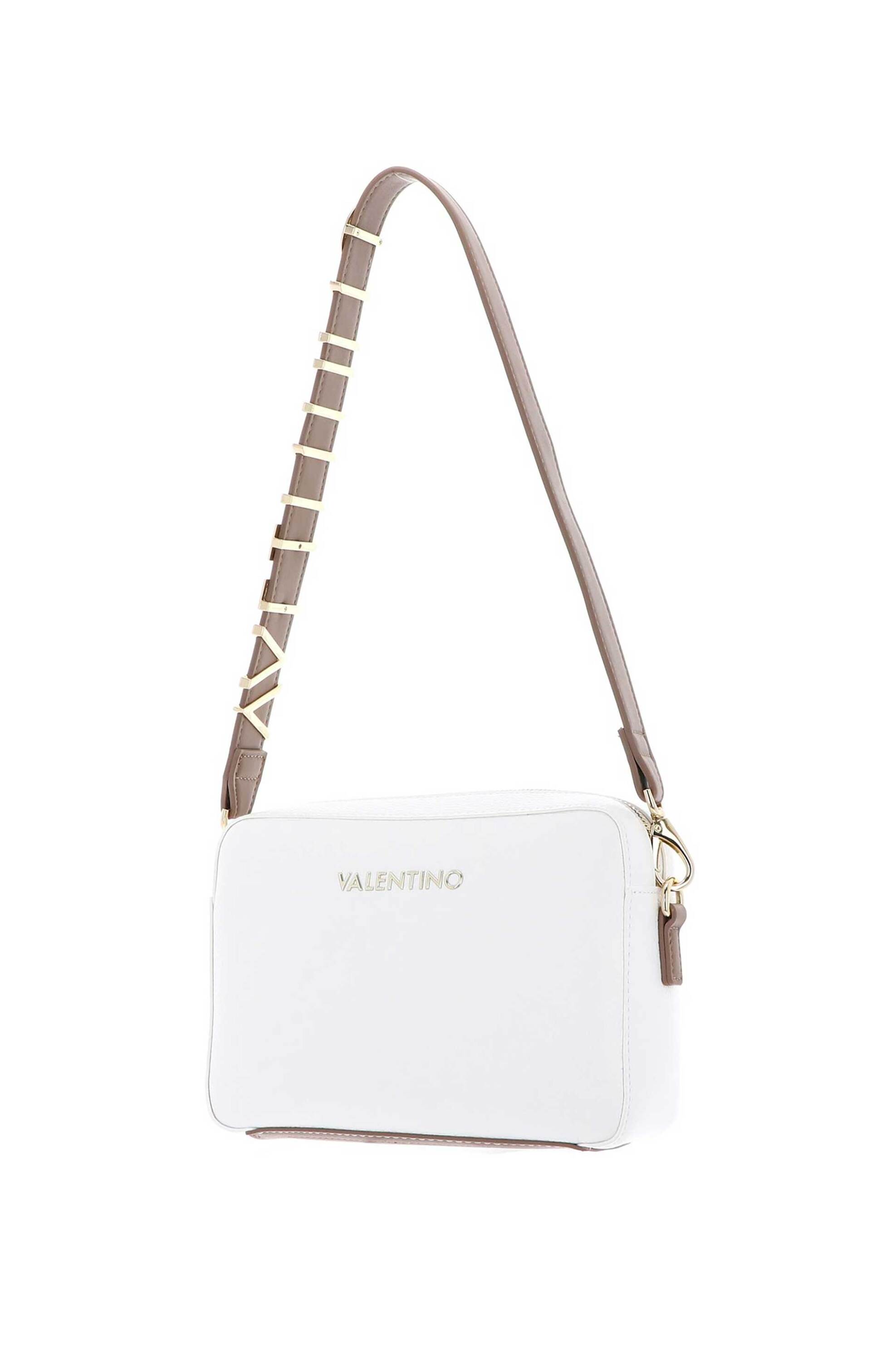 Valentino γυναικεία τσάντα ώμου/crossbody με μεταλλικό λογότυπο "Alexia Camera" - 73LVBS5A809/ALE Λευκό φωτογραφία
