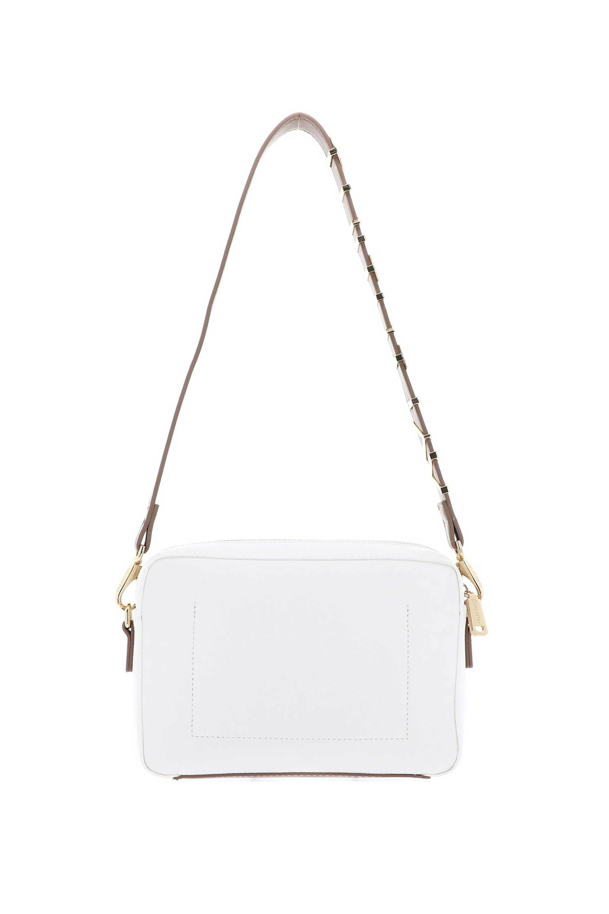 Valentino γυναικεία τσάντα ώμου/crossbody με μεταλλικό λογότυπο "Alexia Camera" - 73LVBS5A809/ALE Λευκό φωτογραφία