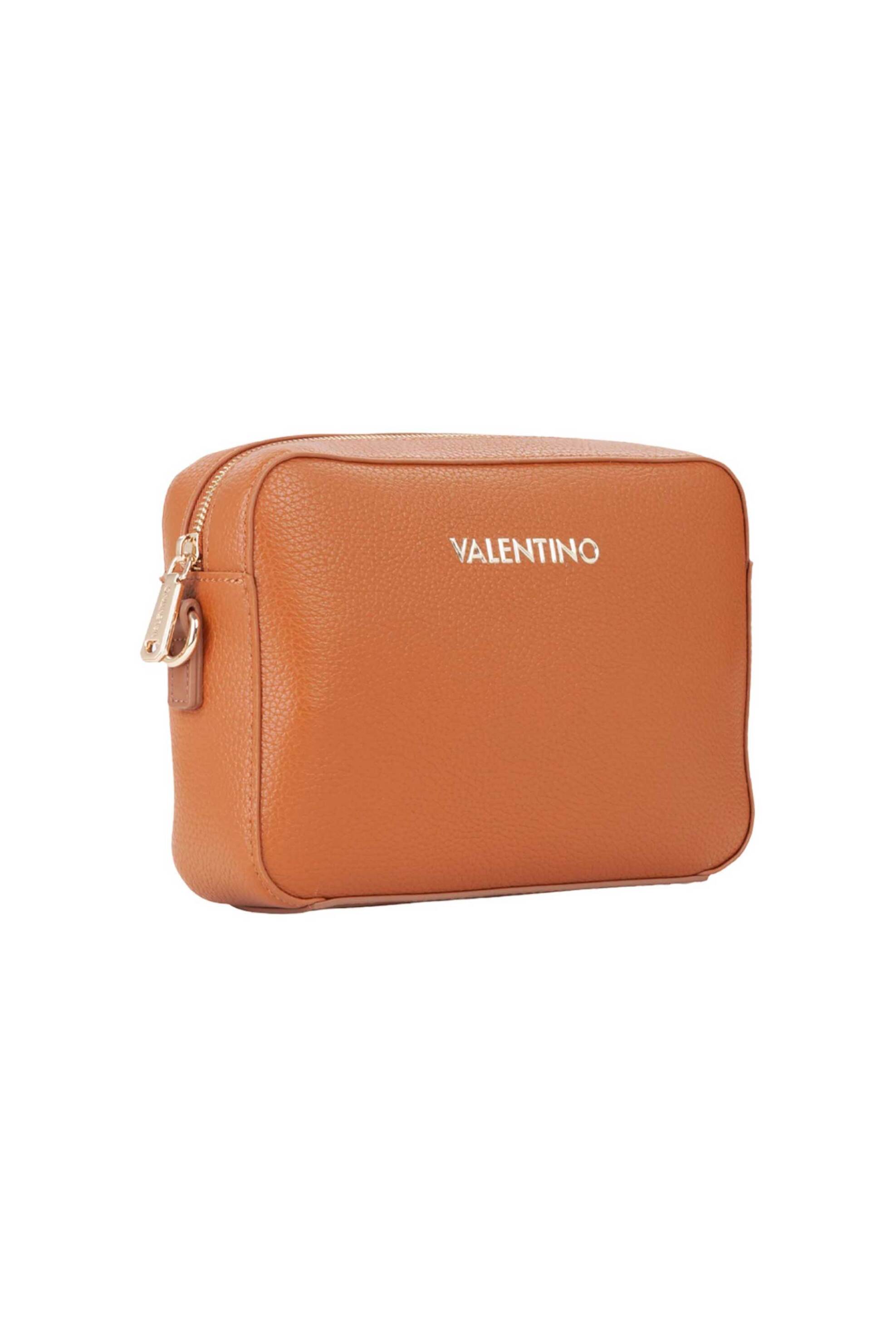 Valentino γυναικεία τσάντα ώμου/crossbody με μεταλλικό λογότυπο "Alexia Camera" - 73LVBS5A809/ALE Καφέ φωτογραφία