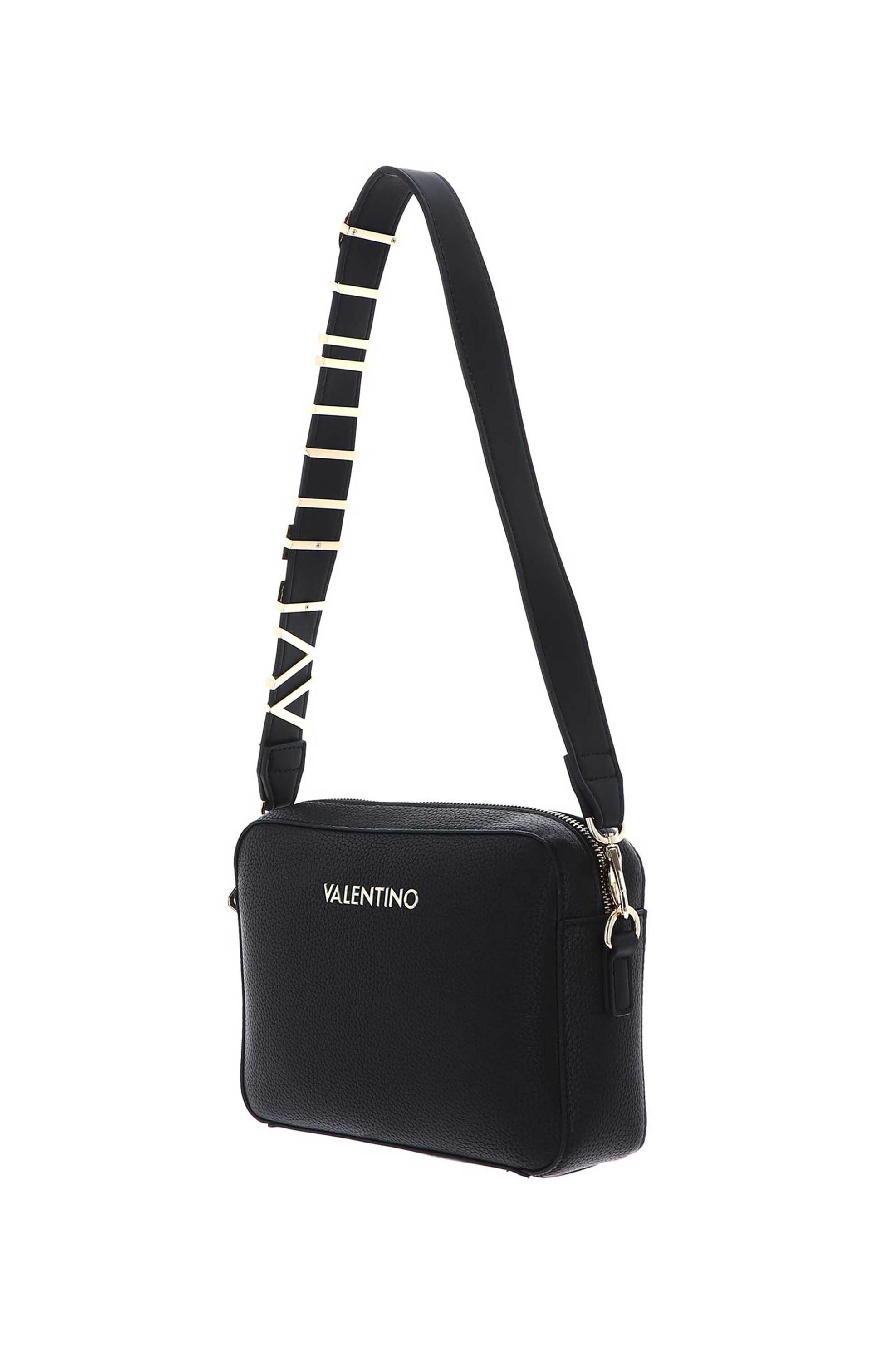 Valentino γυναικεία τσάντα ώμου/crossbody με μεταλλικό λογότυπο "Alexia Camera" - 73LVBS5A809/ALE Μαύρο φωτογραφία