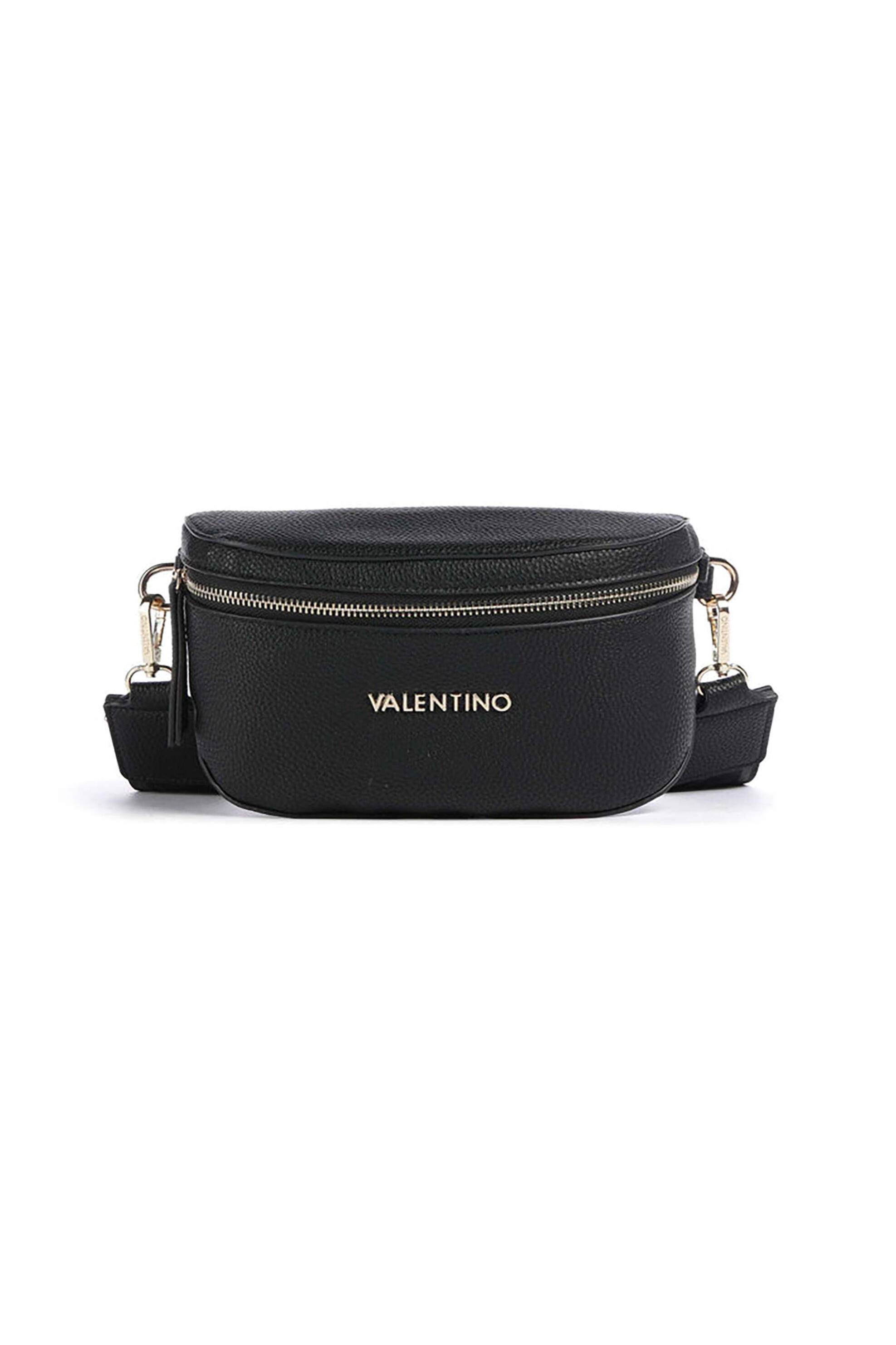 VALENTINO BY MARIO VALENTINO Valentino γυναικείο τσαντάκι μέσης με μεταλλικό λογότυπο "Miramar" - 73LVBS7UE54G/MI Μαύρο