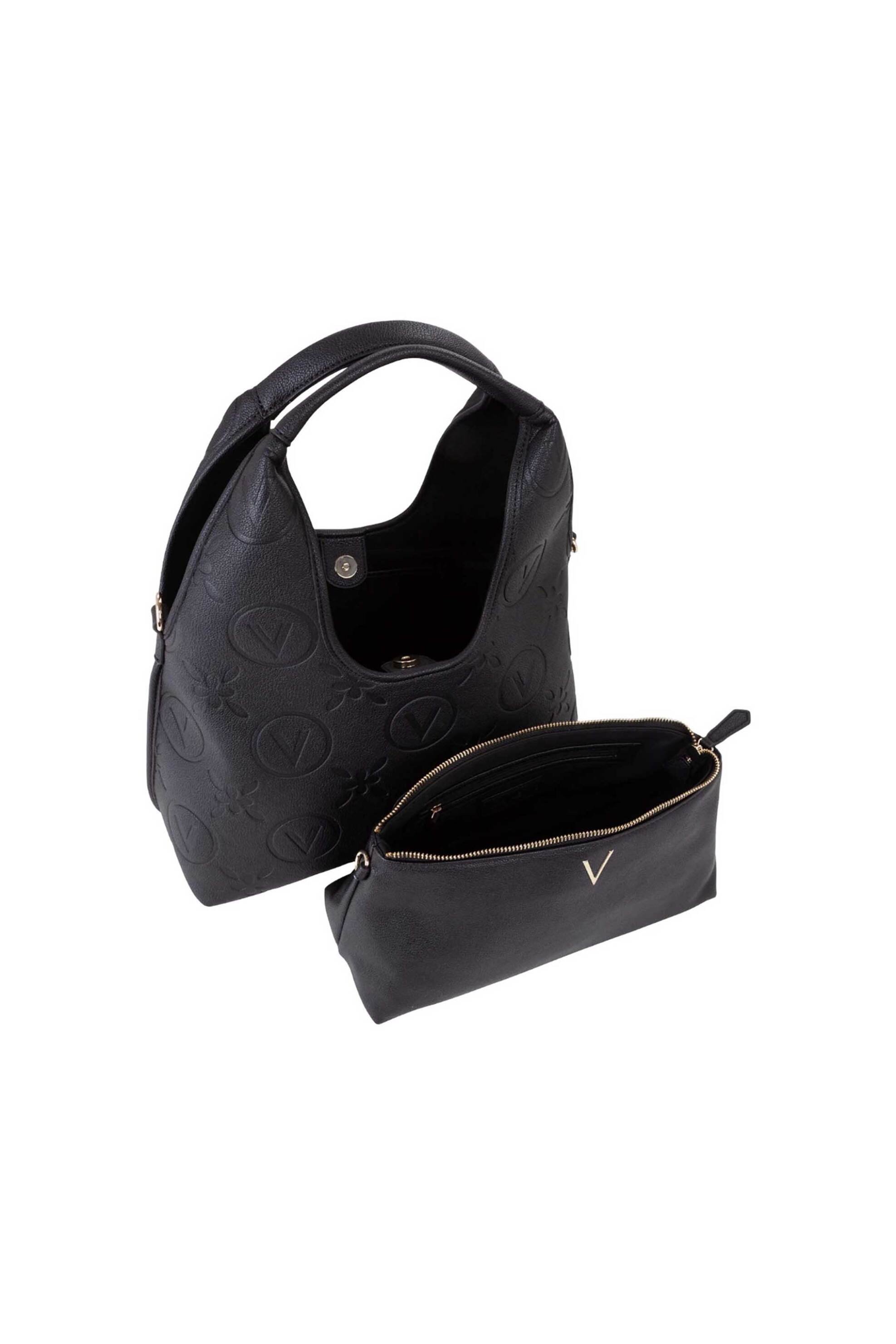 Valentino Γυναικεία Τσάντα Shopper με Ανάγλυφο Λογότυπο Samba Re - 73Lvbs8Zg02 Sam Μαύρο