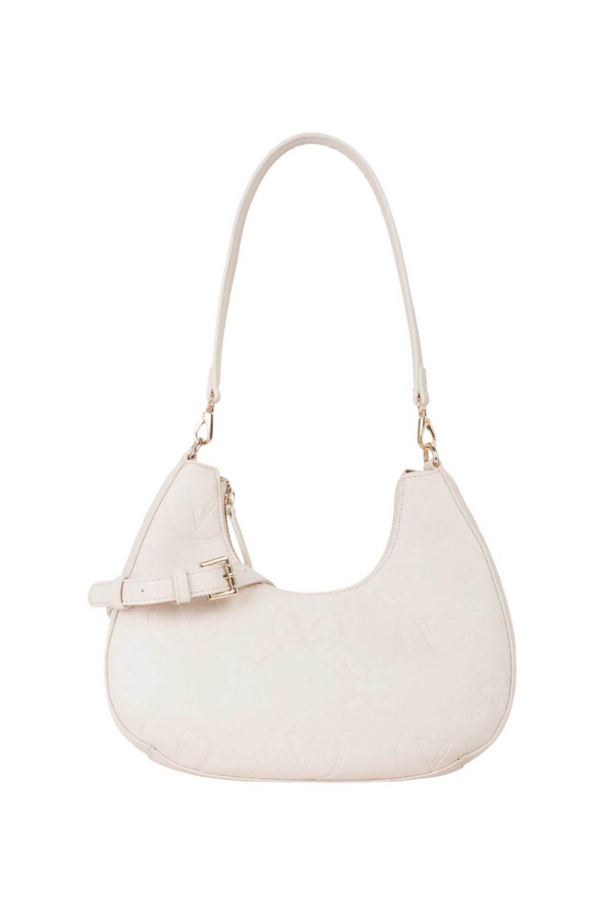 Valentino γυναικεία τσάντα ώμου hobo "Samba Re" - 73LVBS8ZG08/SAM Εκρού