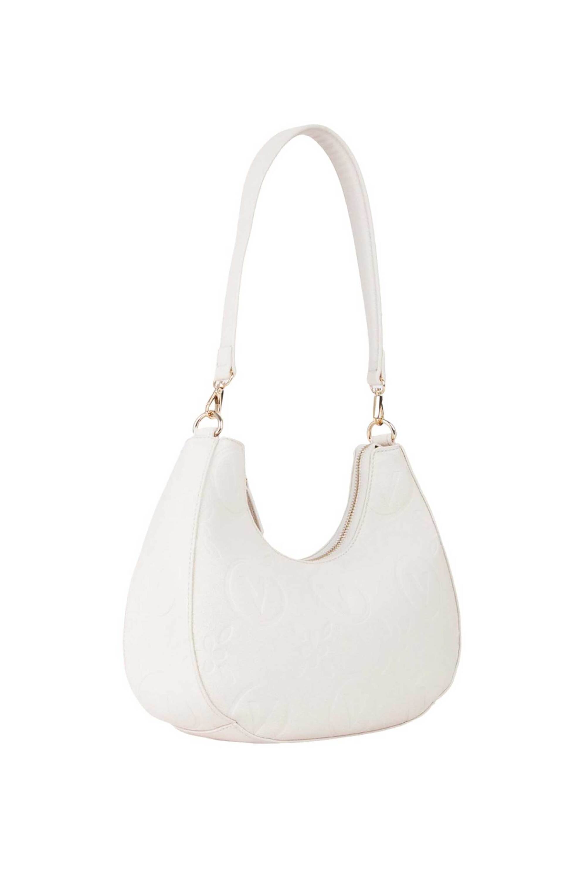 Valentino γυναικεία τσάντα ώμου hobo "Samba Re" - 73LVBS8ZG08/SAM Εκρού φωτογραφία