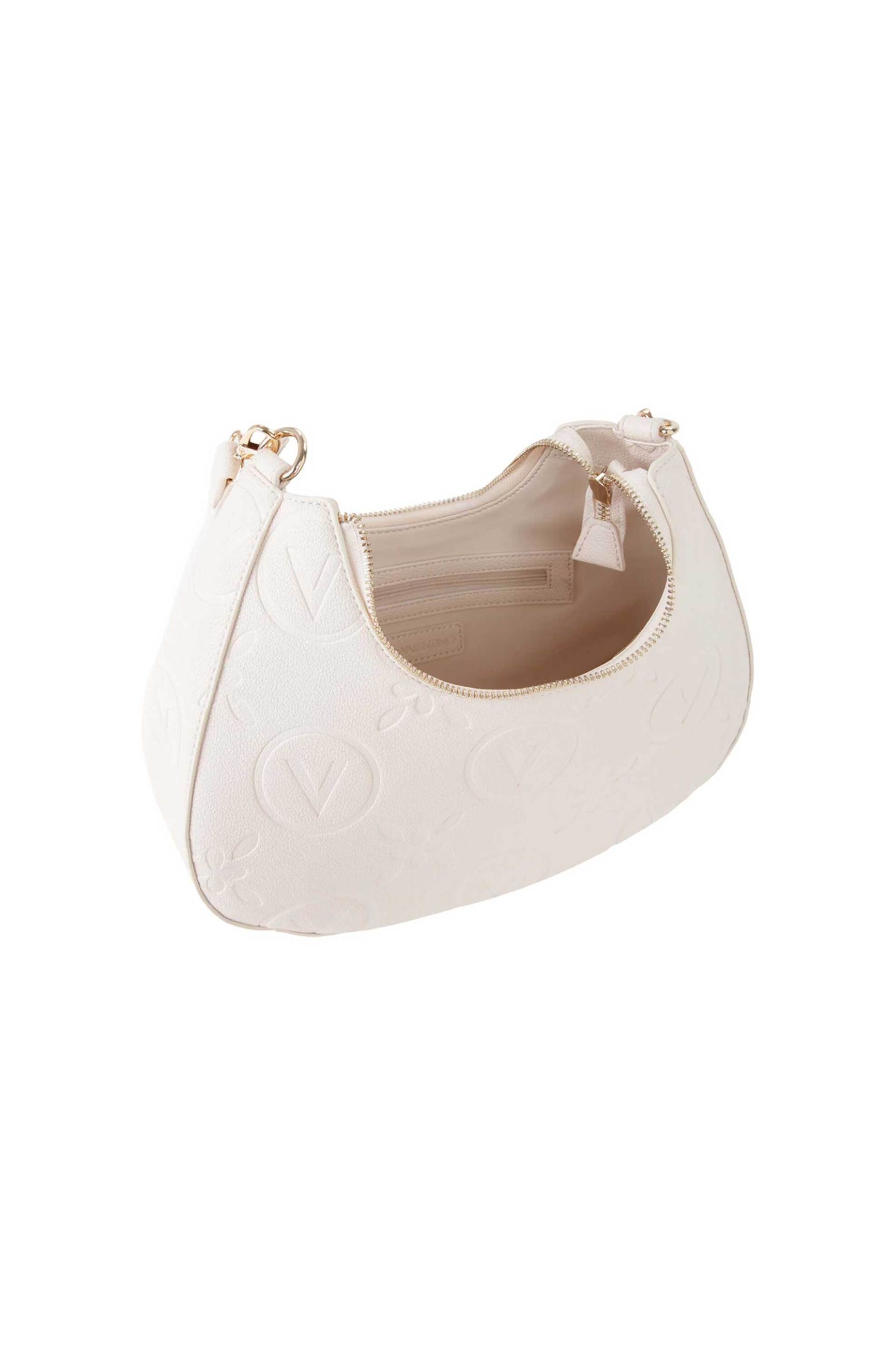 Valentino γυναικεία τσάντα ώμου hobo "Samba Re" - 73LVBS8ZG08/SAM Εκρού φωτογραφία