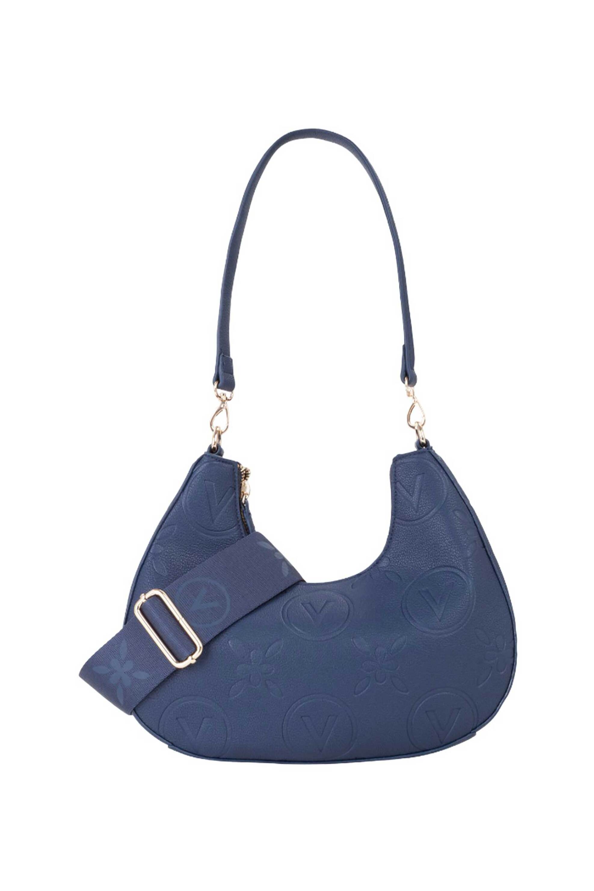 Valentino γυναικεία τσάντα ώμου hobo "Samba Re" - 73LVBS8ZG08/SAM Μπλε Σκούρο φωτογραφία