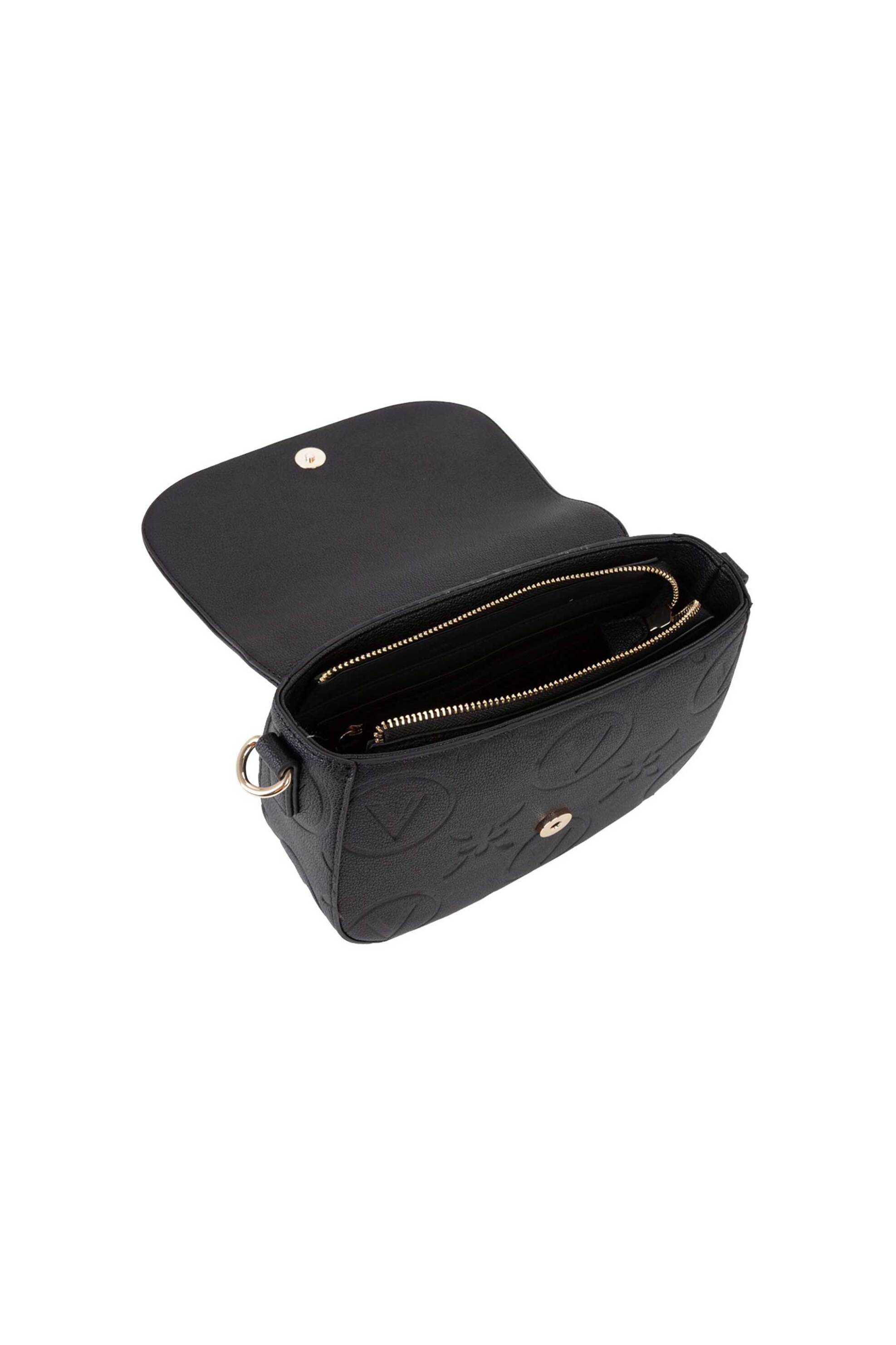 Valentino γυναικεία τσάντα ώμου/crossbody με ανάγλυφο λογότυπο "Samba Re" - 73LVBS8ZG10/SAM Μαύρο φωτογραφία