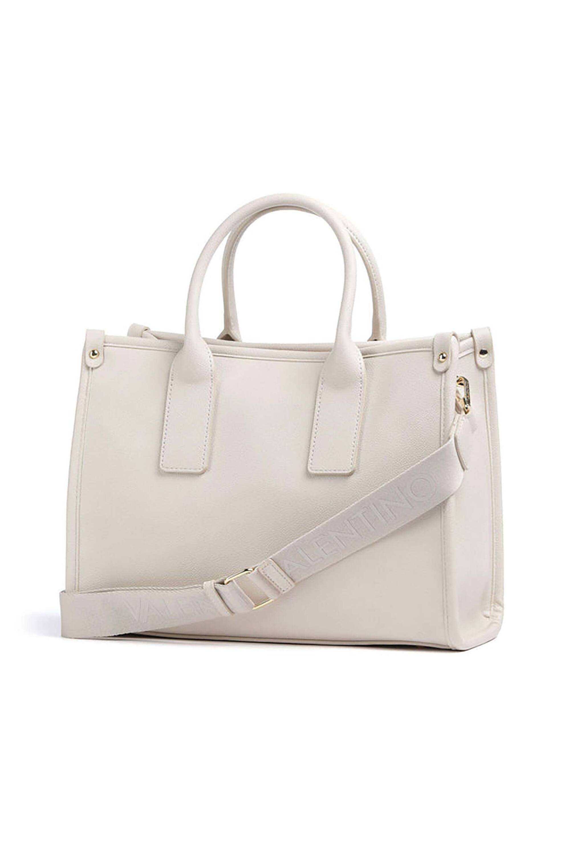 VALENTINO BY MARIO VALENTINO Valentino γυναικεία τσάντα χειρός με ανάγλυφο λογότυπο "Foxy Re" - 73LVBS9EO04/FOX Εκρού - 2