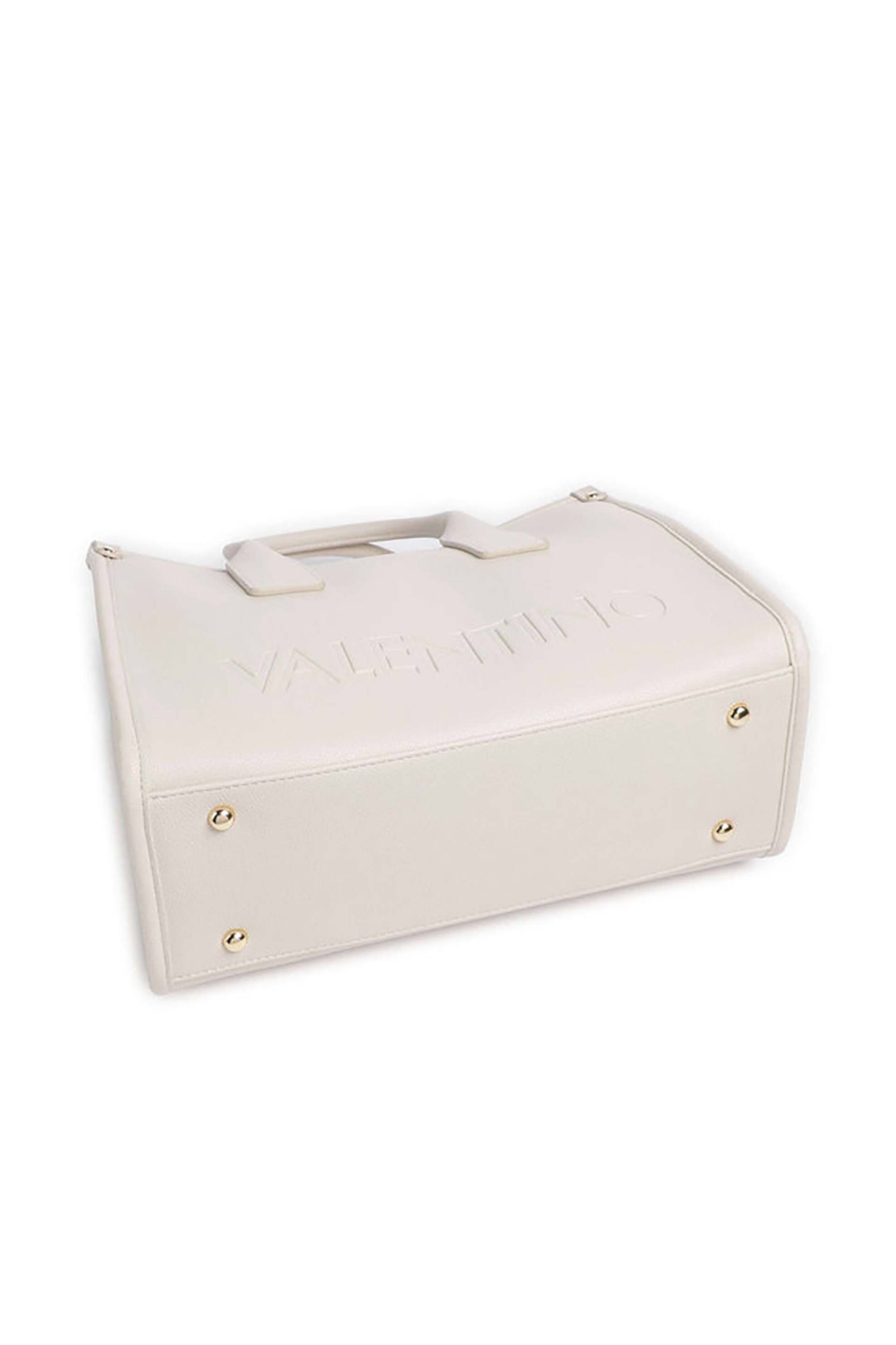VALENTINO BY MARIO VALENTINO Valentino γυναικεία τσάντα χειρός με ανάγλυφο λογότυπο "Foxy Re" - 73LVBS9EO04/FOX Εκρού - 3