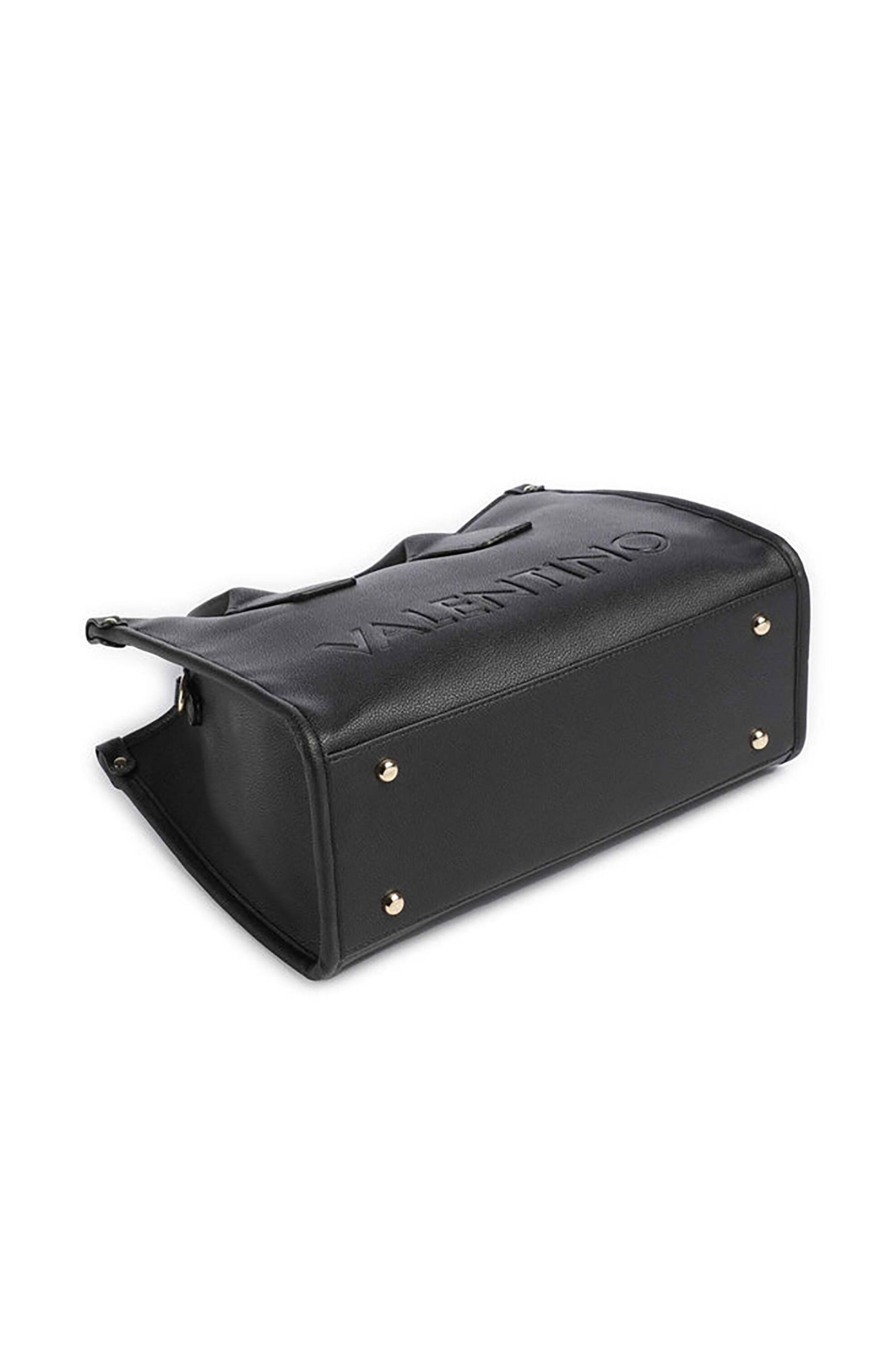 VALENTINO BY MARIO VALENTINO Valentino γυναικεία τσάντα χειρός με ανάγλυφο λογότυπο "Foxy Re" - 73LVBS9EO04/FOX Μαύρο - 3