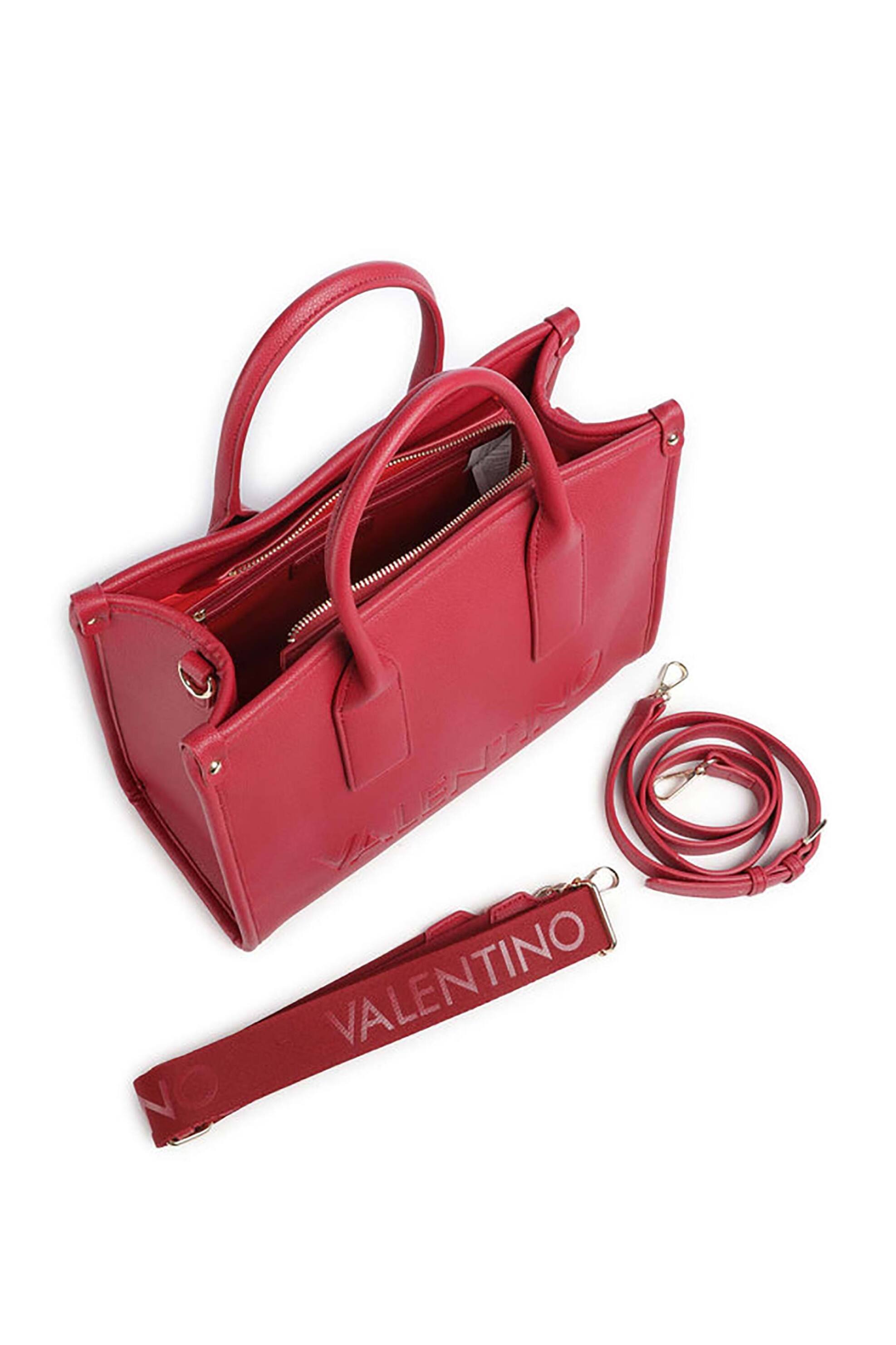 Valentino Γυναικεία Τσάντα Χειρός με Ανάγλυφο Λογότυπο Foxy Re - 73Lvbs9Eo04 Fox Κόκκινο