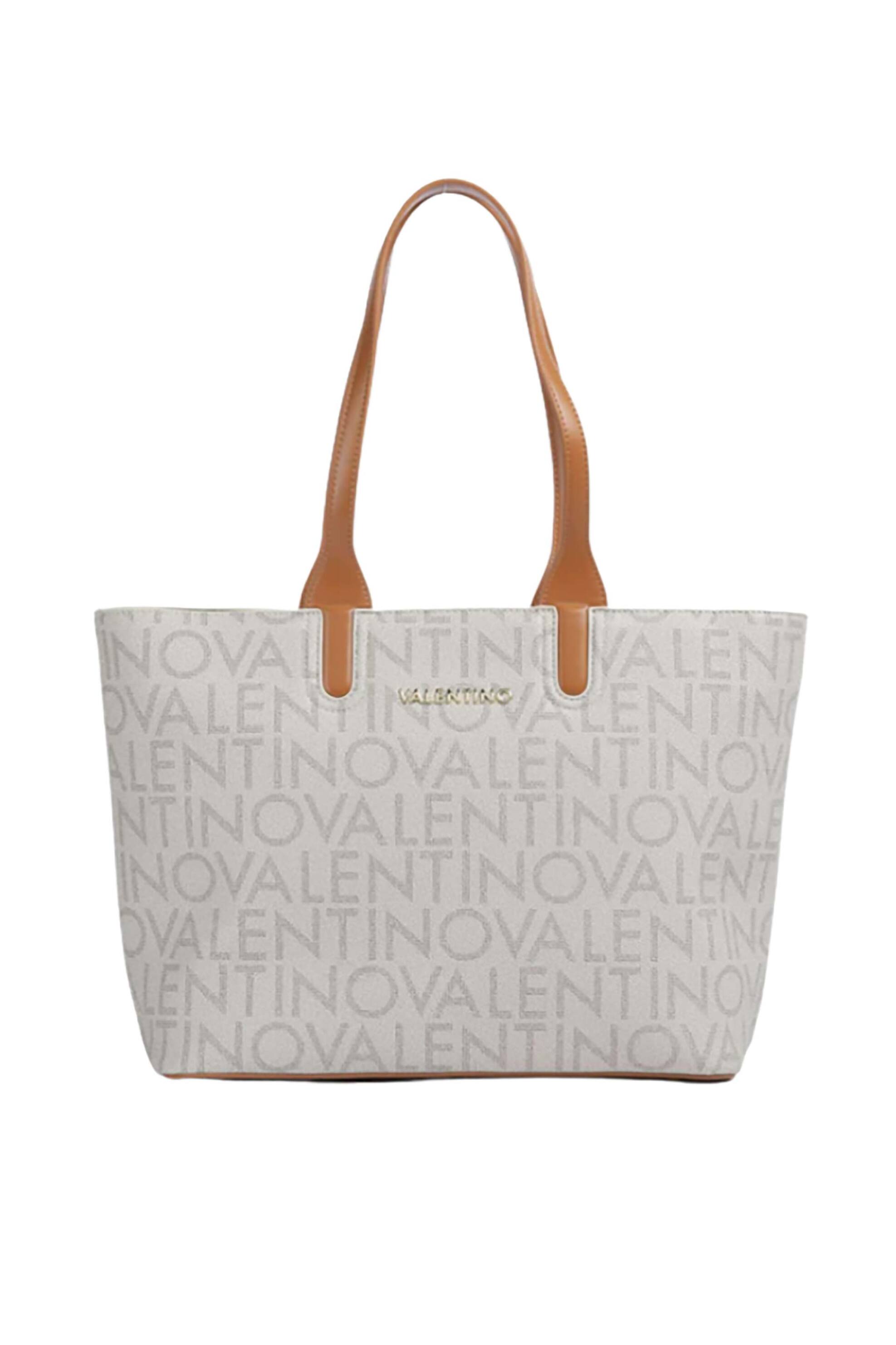 VALENTINO BY MARIO VALENTINO Valentino γυναικεία τσάντα tote με ανάγλυφο και μεταλλικό λογότυπο 