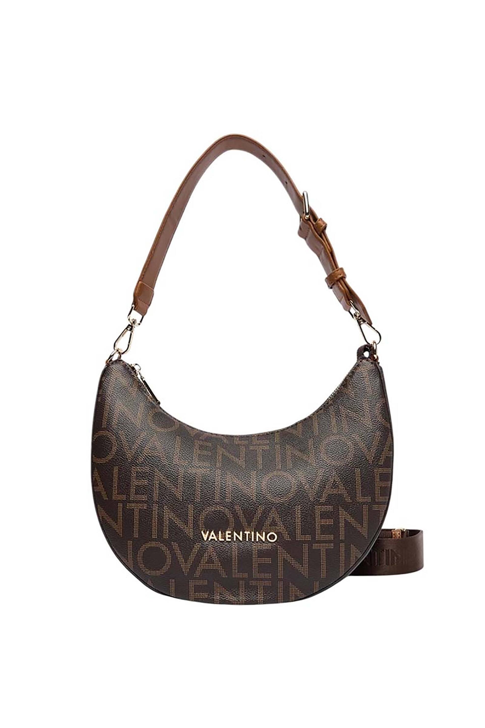 VALENTINO BY MARIO VALENTINO Valentino γυναικεία τσάντα ώμου hobo με ανάγλυφο και μεταλλικό λογότυπο 