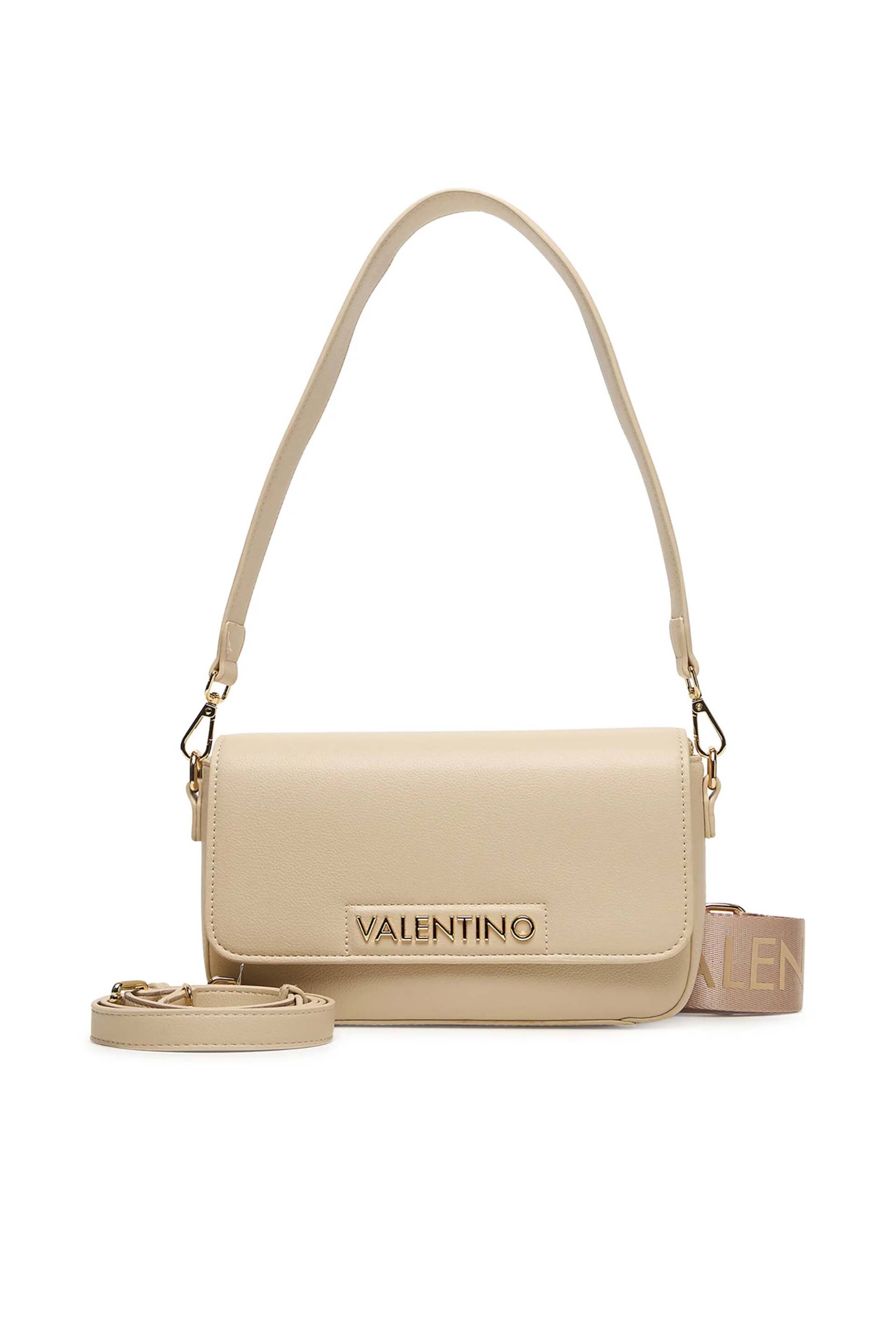 VALENTINO BY MARIO VALENTINO Valentino γυναικεία τσάντα ώμου/crossbody με μεταλλικό λογότυπο 