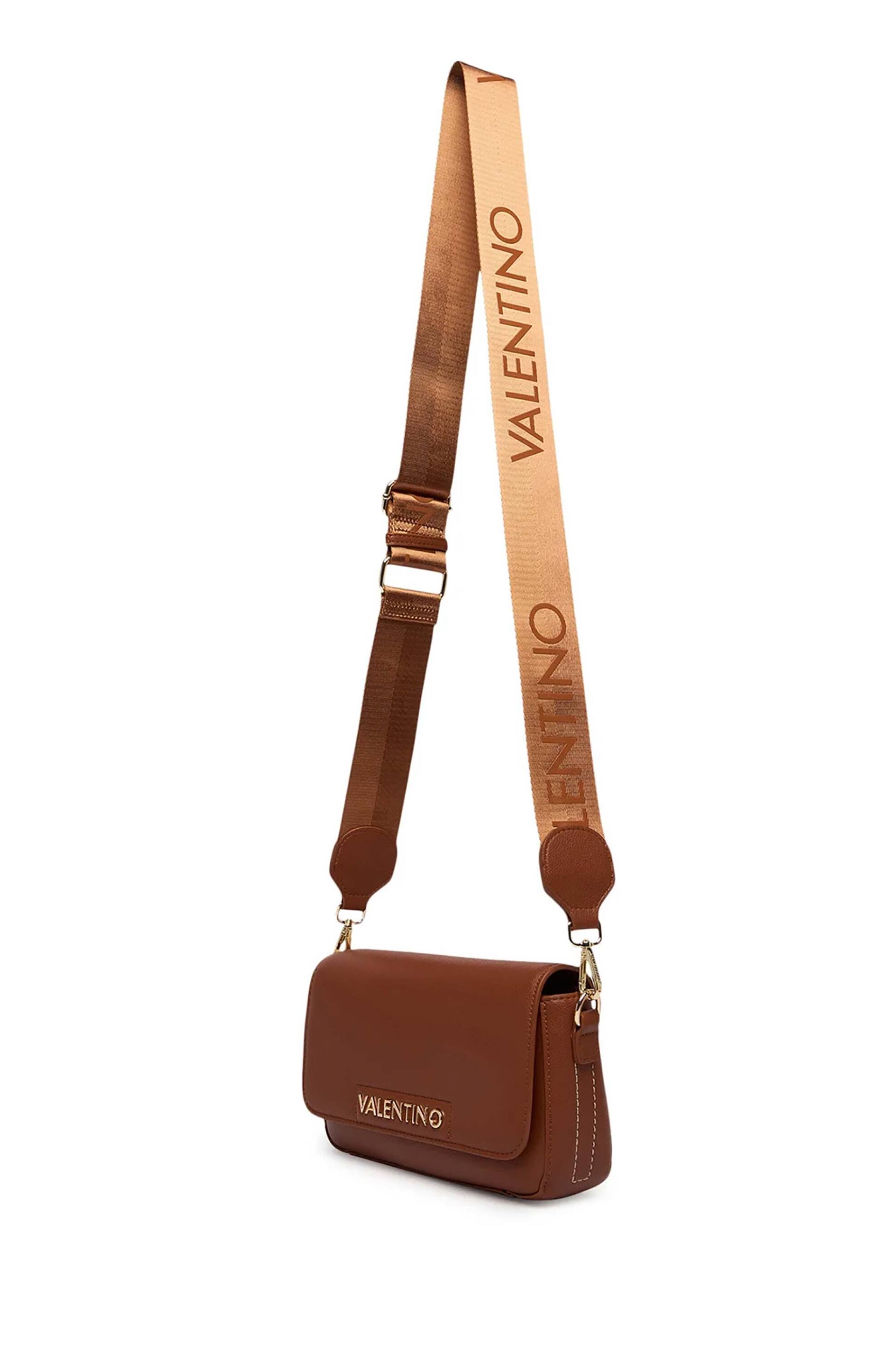 Valentino γυναικεία τσάντα ώμου/crossbody με μεταλλικό λογότυπο 