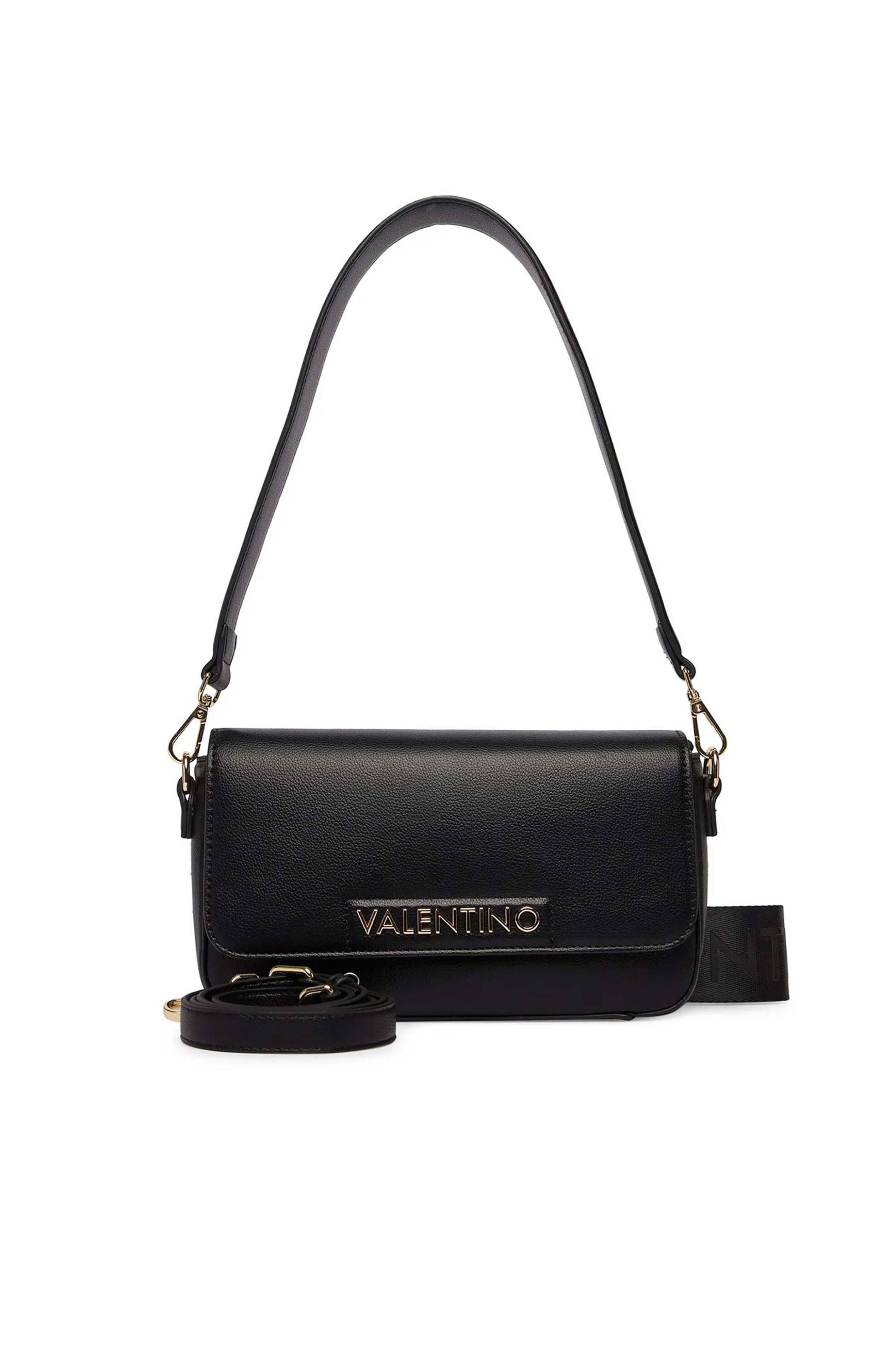 VALENTINO BY MARIO VALENTINO Valentino γυναικεία τσάντα ώμου/crossbody με μεταλλικό λογότυπο 
