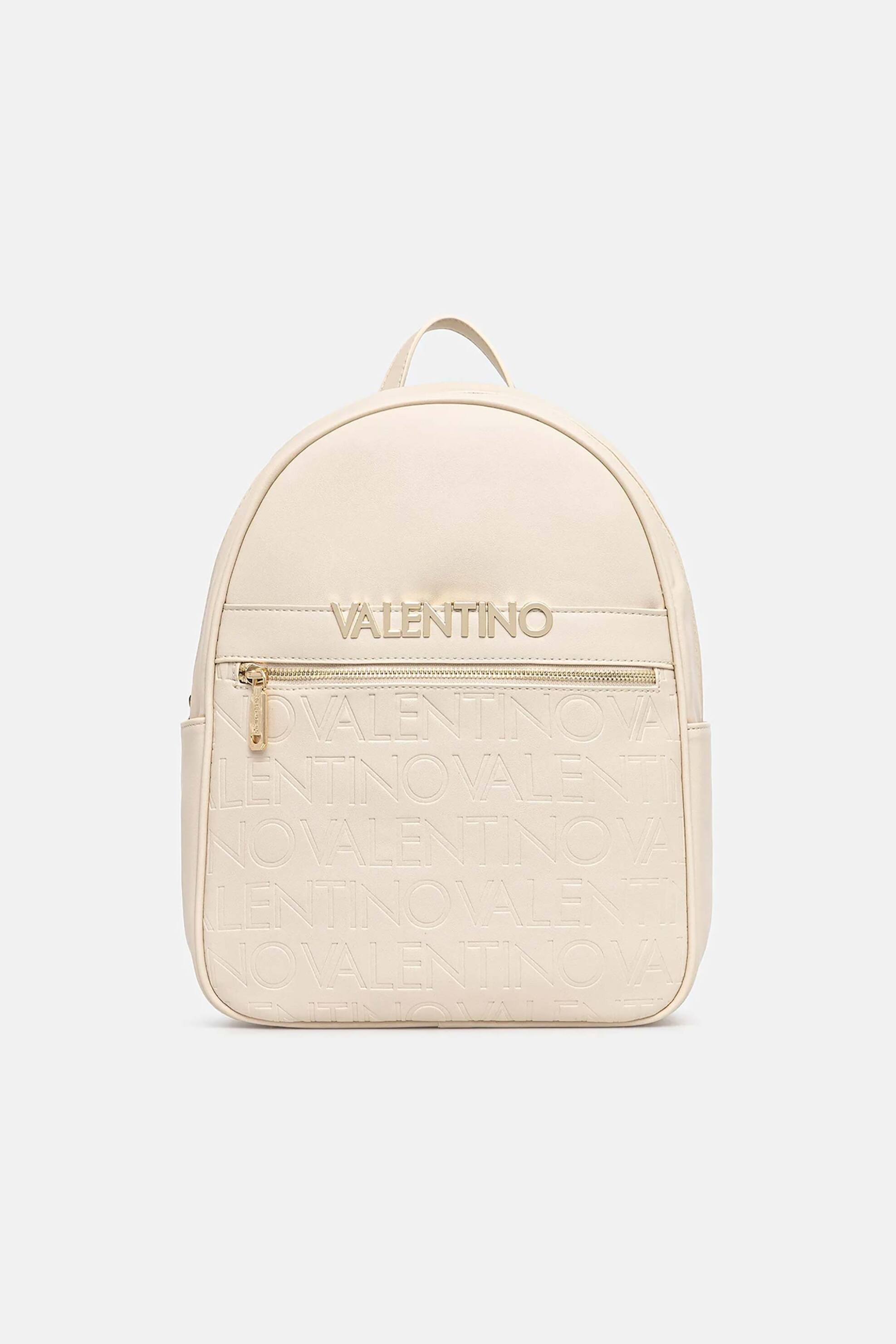 VALENTINO BY MARIO VALENTINO Valentino γυναικείο backpack με μεταλλικό και ανάγλυφο λογότυπο 