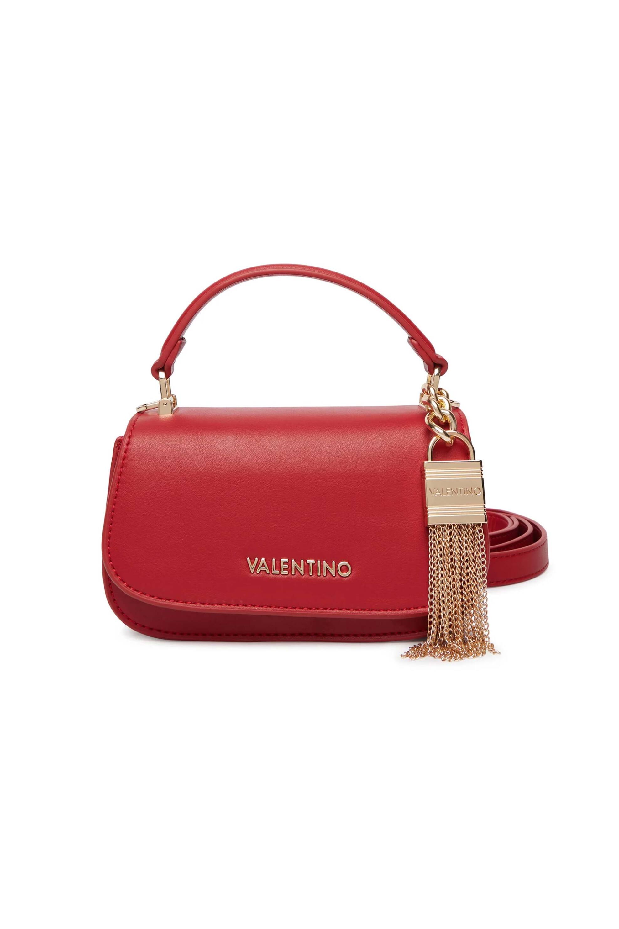 VALENTINO BY MARIO VALENTINO Valentino γυναικεία τσάντα χειρός με μεταλλικό λογότυπο 