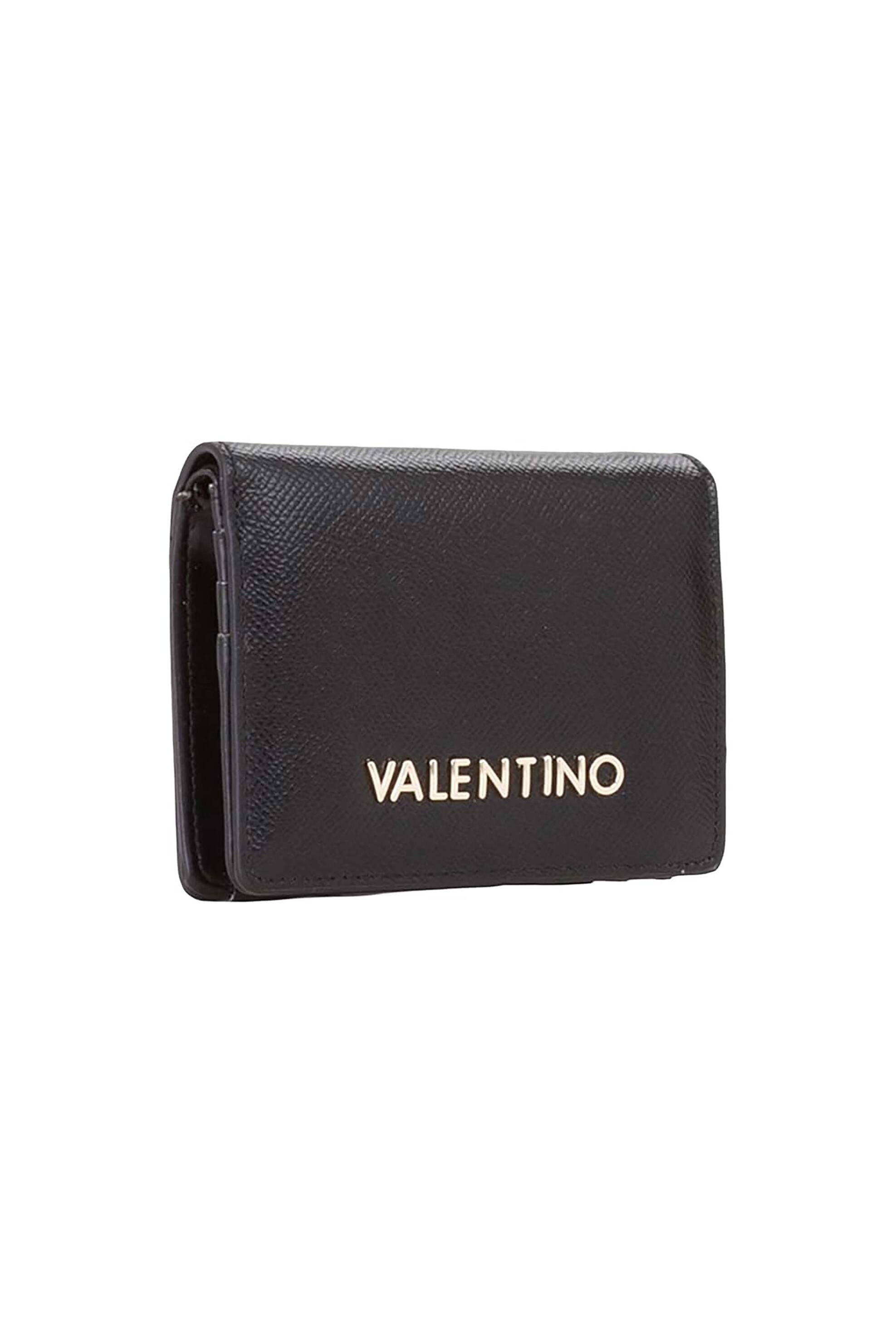 Valentino γυναικείο πορτοφόλι με μεταλλικό λογότυπο 