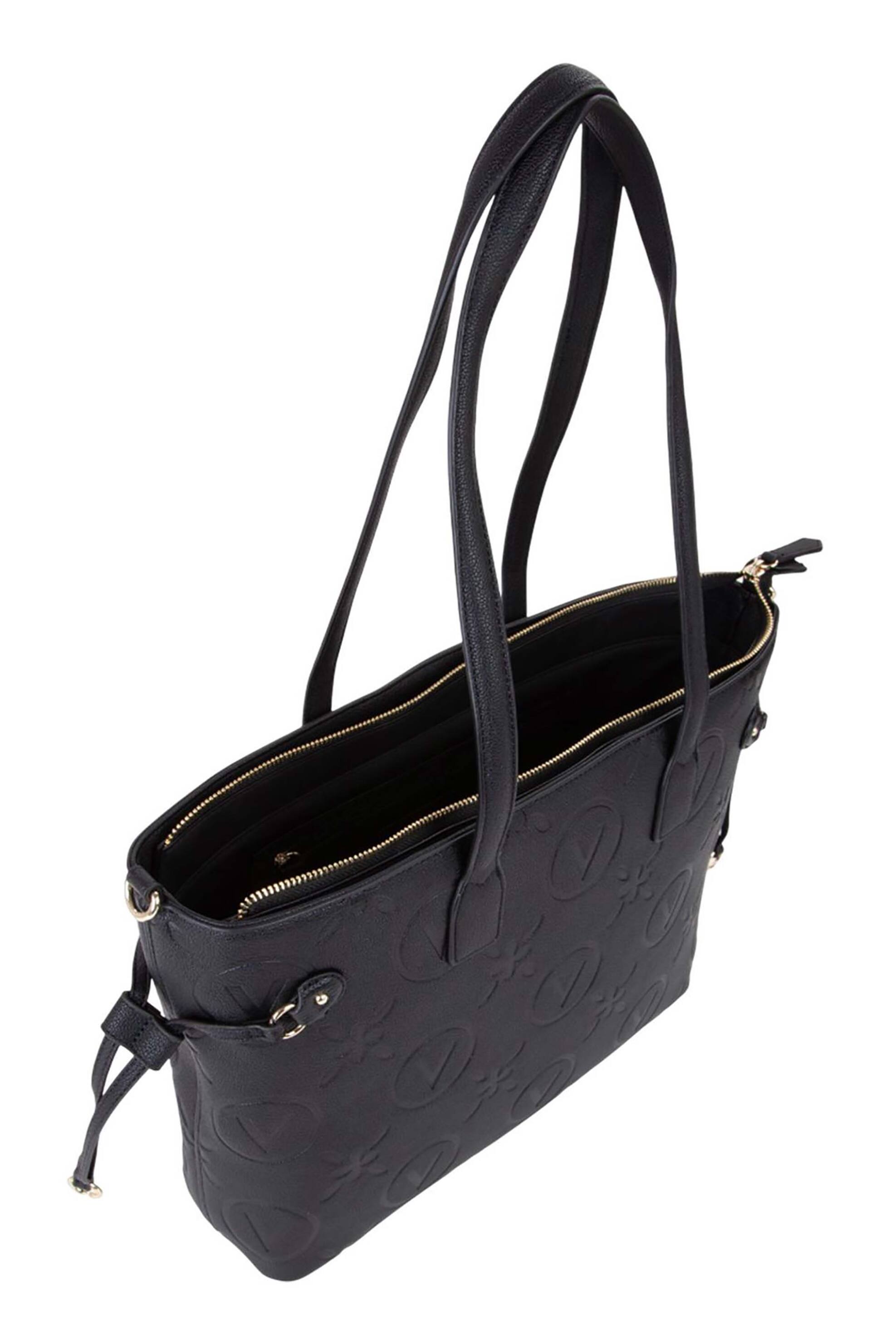 Valentino Γυναικεία Τσάντα Shopper με Ανάγλυφο Λογότυπο Samba Re - 73Lvbs8Zg01 Sam Μαύρο