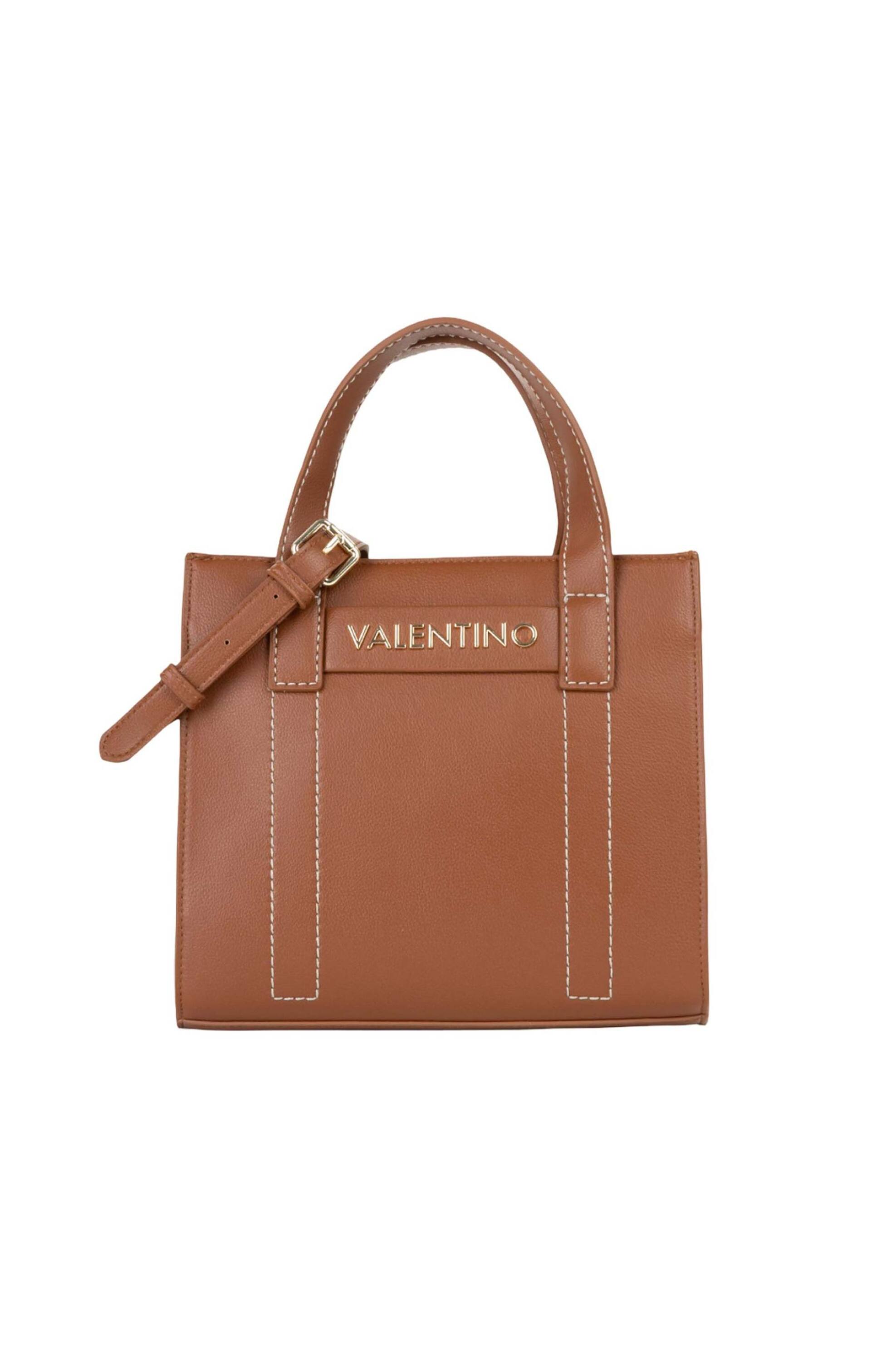 VALENTINO BY MARIO VALENTINO Valentino γυναικεία τσάντα χειρός με μεταλλικό λογότυπο 