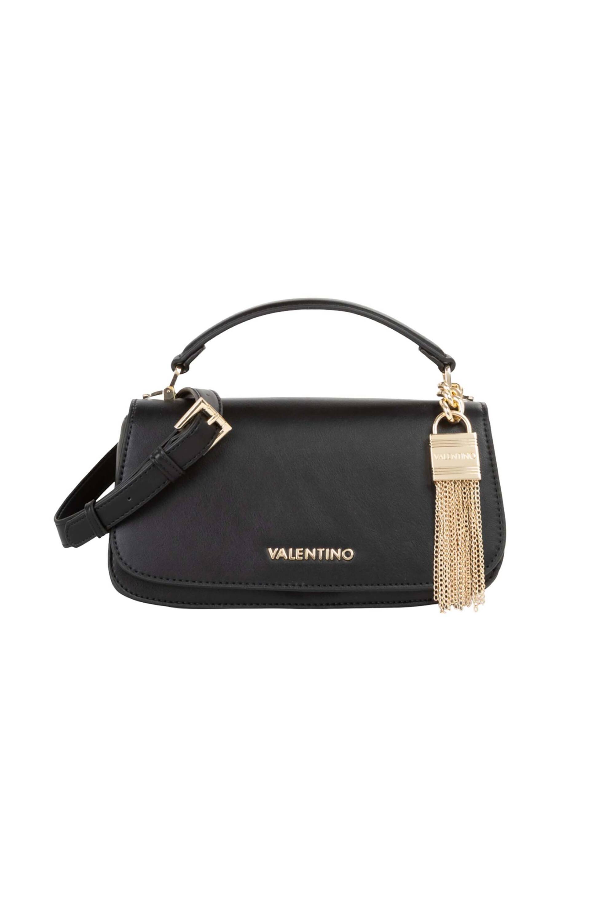 VALENTINO BY MARIO VALENTINO Valentino γυναικεία τσάντα χειρός με μεταλλικό λογότυπο 