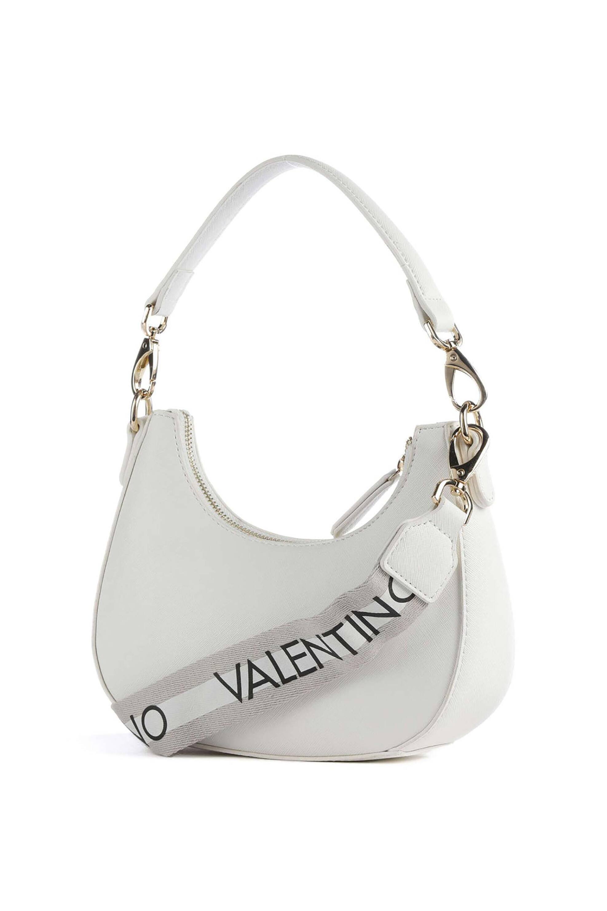 Valentino γυναικεία τσάντα ώμου με μεταλλικό λογότυπο 