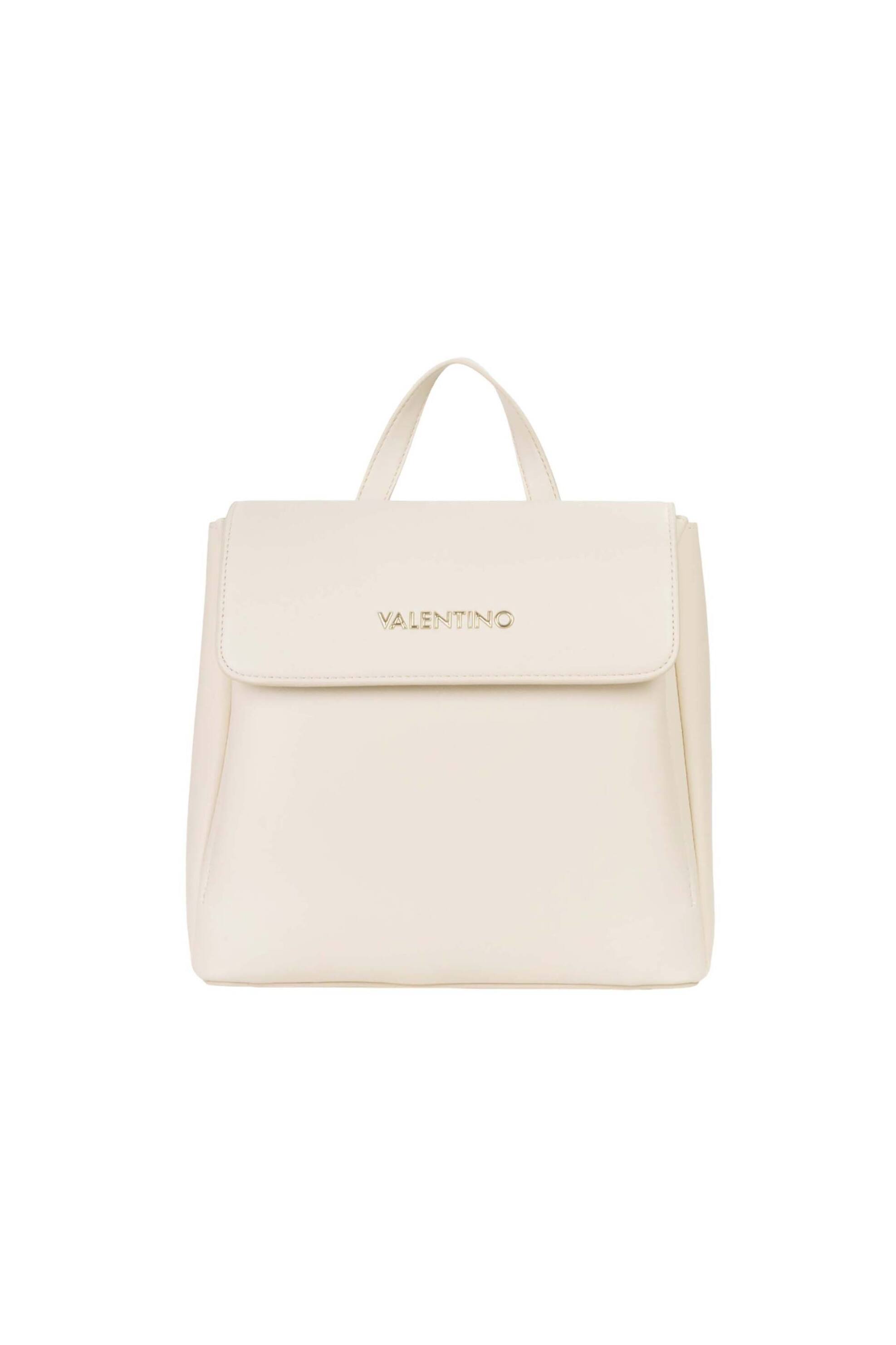 Valentino γυναικείο backpack με μεταλλικό λογότυπο "Clio Re" - 73LVBS9OG20/CLI Εκρού