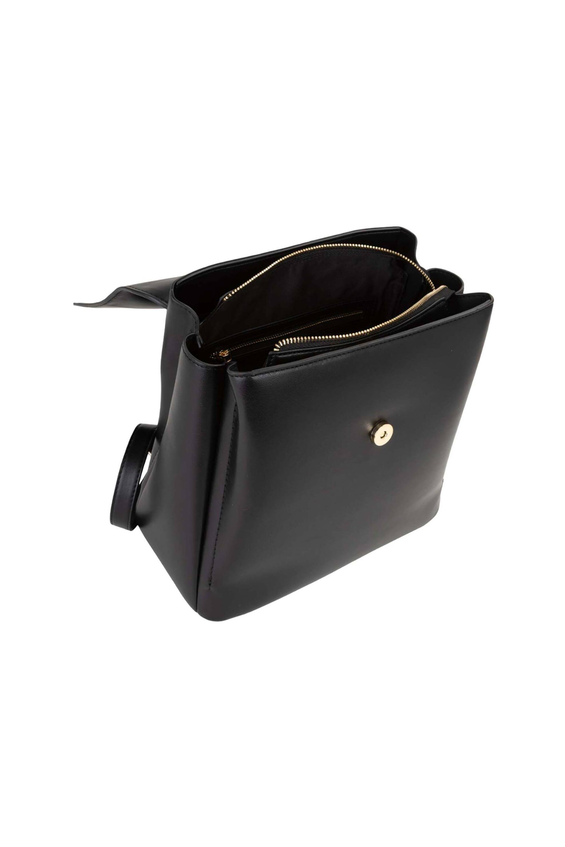 Valentino Γυναικείο Backpack με Μεταλλικό Λογότυπο Clio Re - 73Lvbs9Og20 Cli Μαύρο