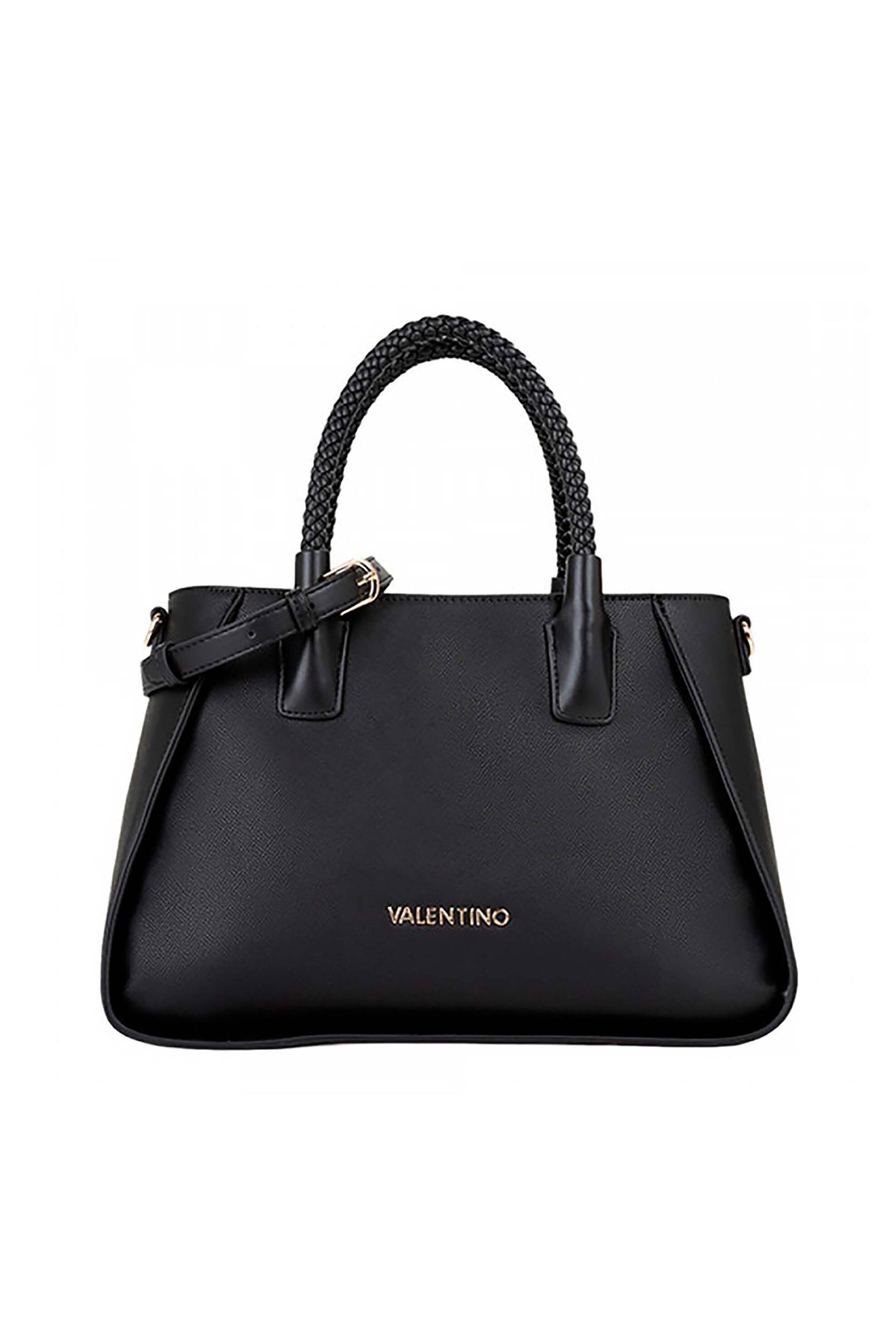 VALENTINO BY MARIO VALENTINO Valentino γυναικεία τσάντα χειρός με μεταλλικό λογότυπο 